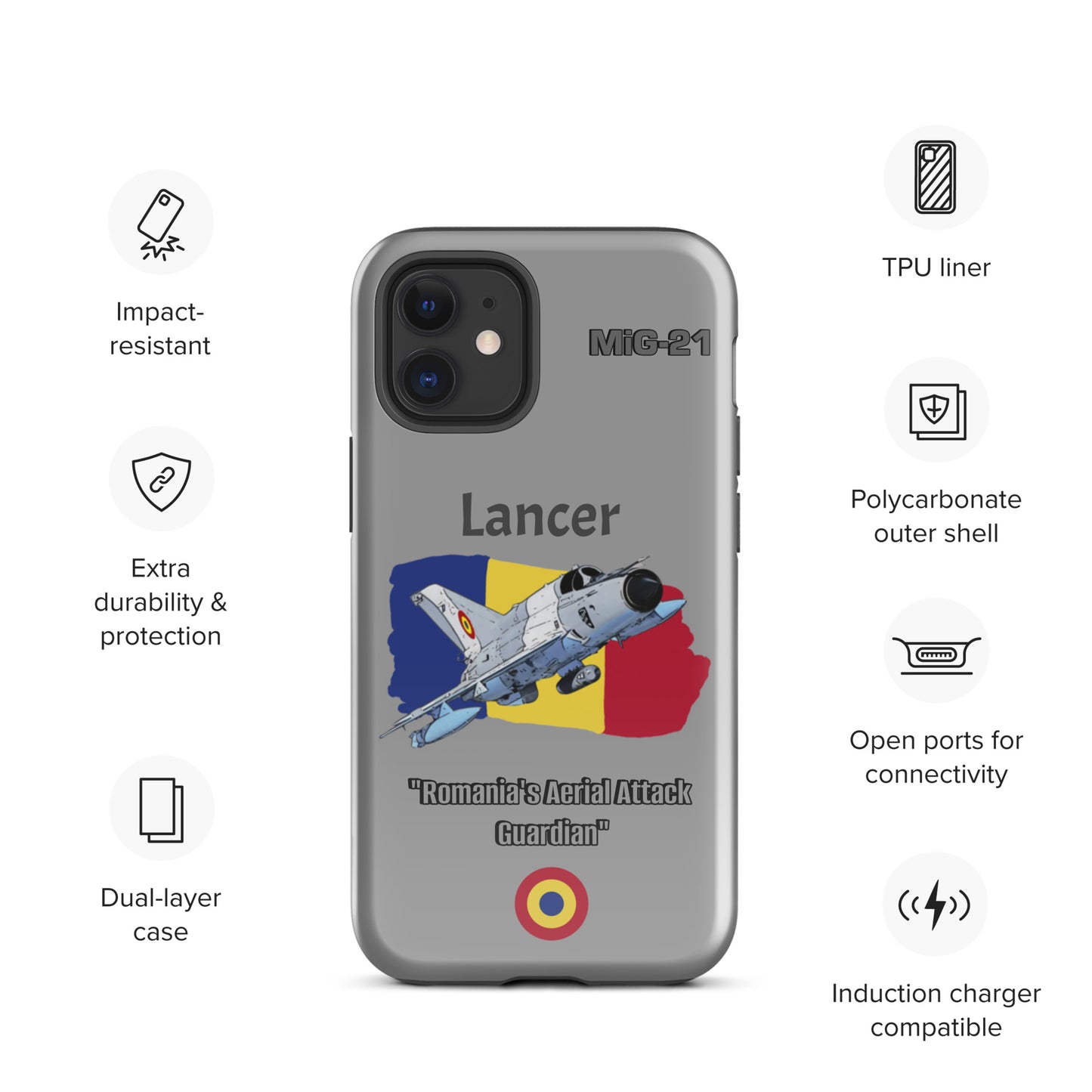 Romanian Lancer Patriot iPhone Case