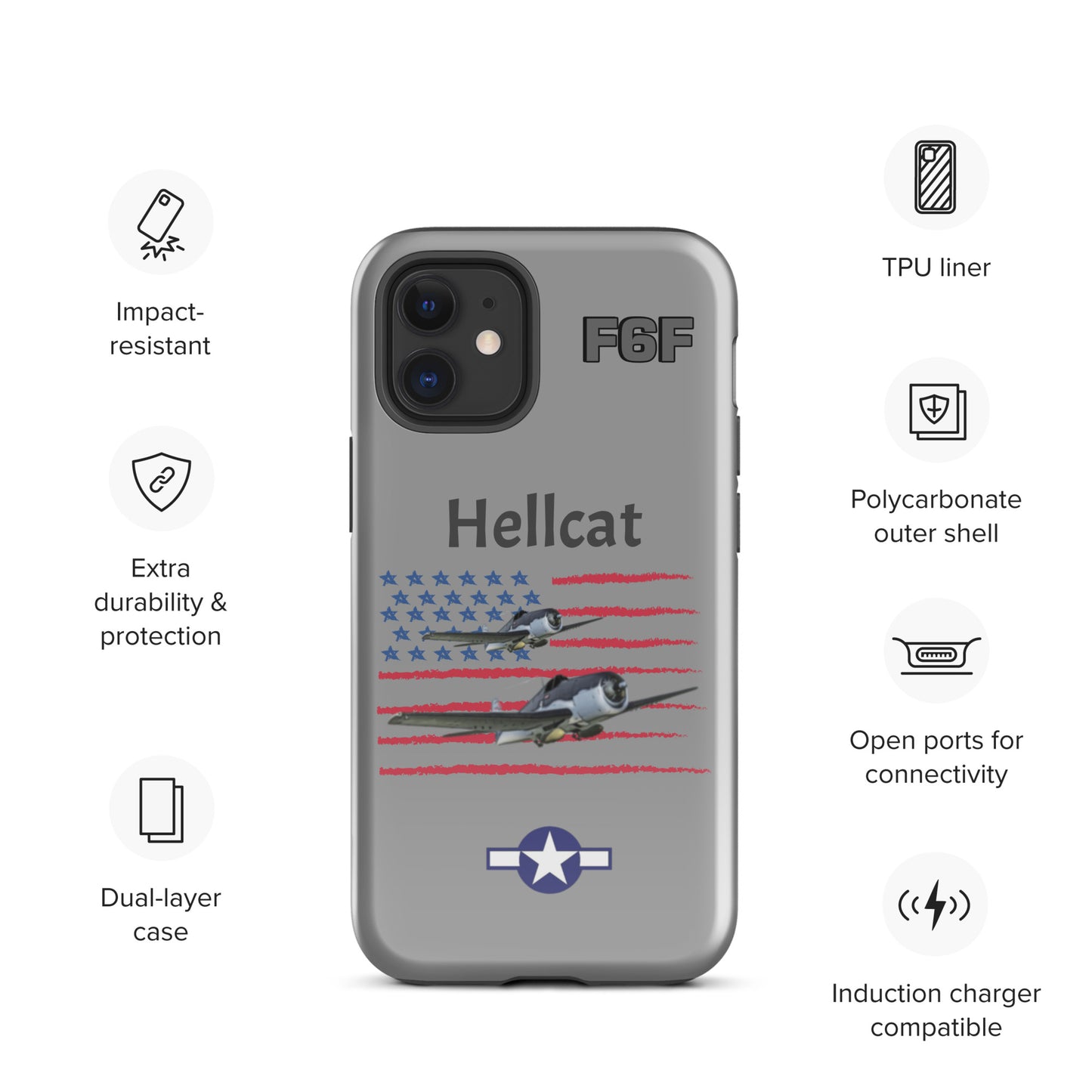 WWII Hellcat Patriot iPhone Case