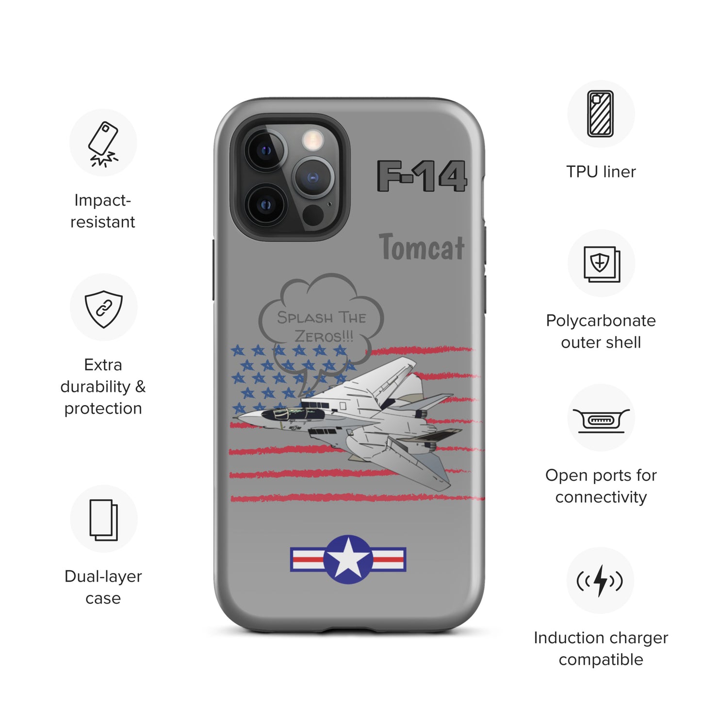 Patriot Tomcat iPhone Case (Without Quotes)