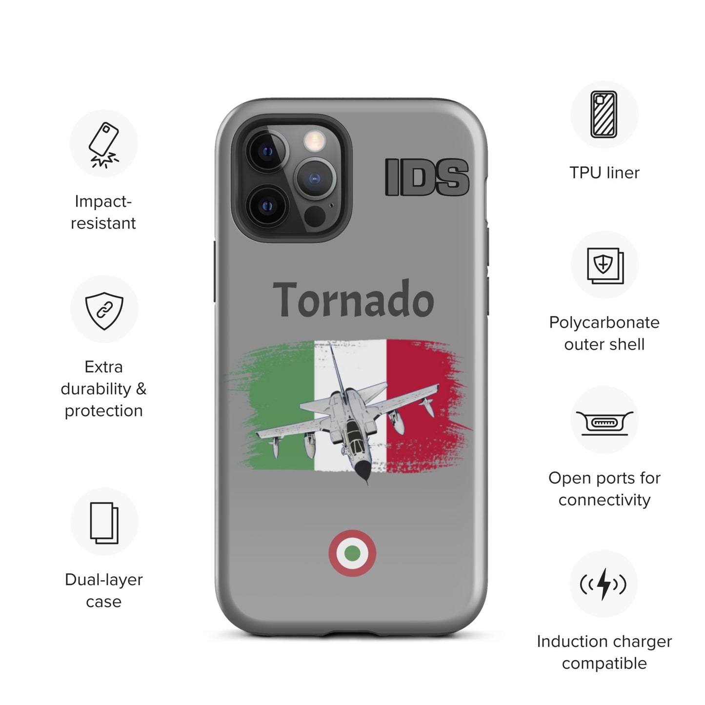 Italian Tornado Patriot iPhone Case (Without Quotes)