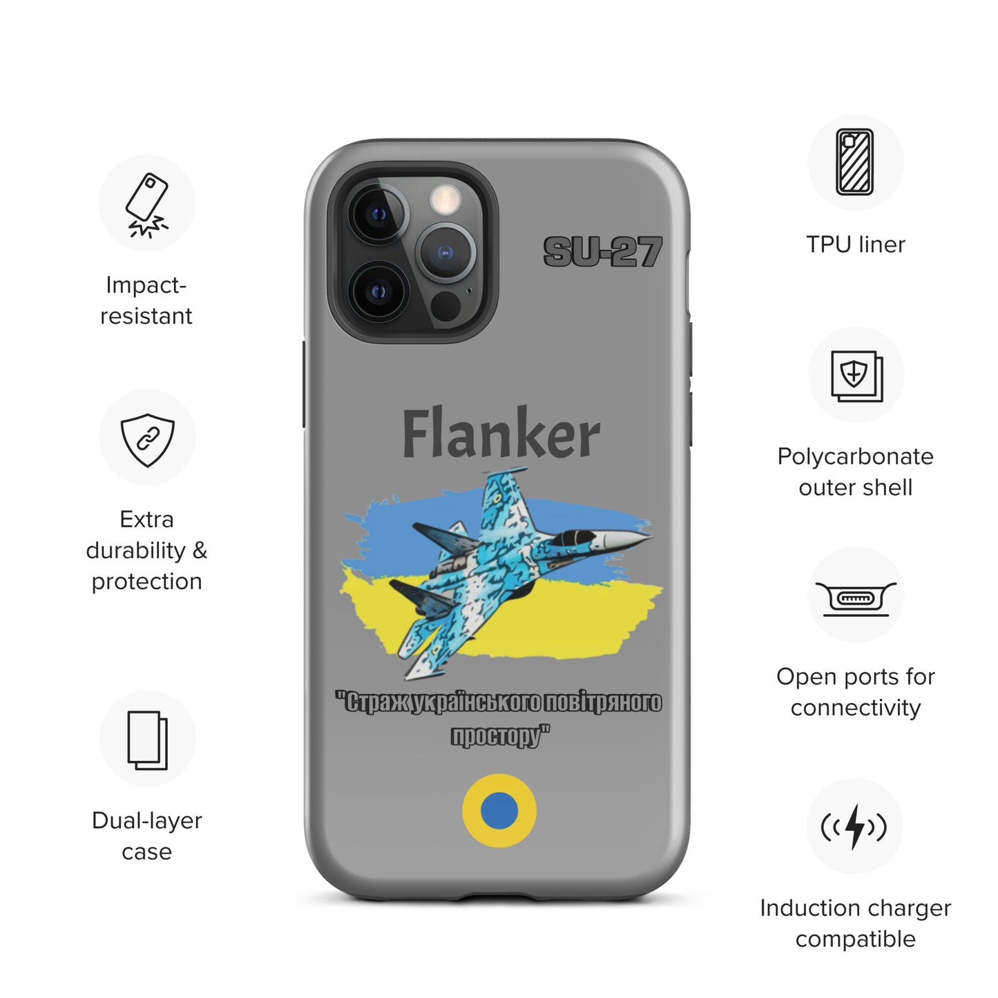 Ukrainian Flanker Patriot iPhone Case