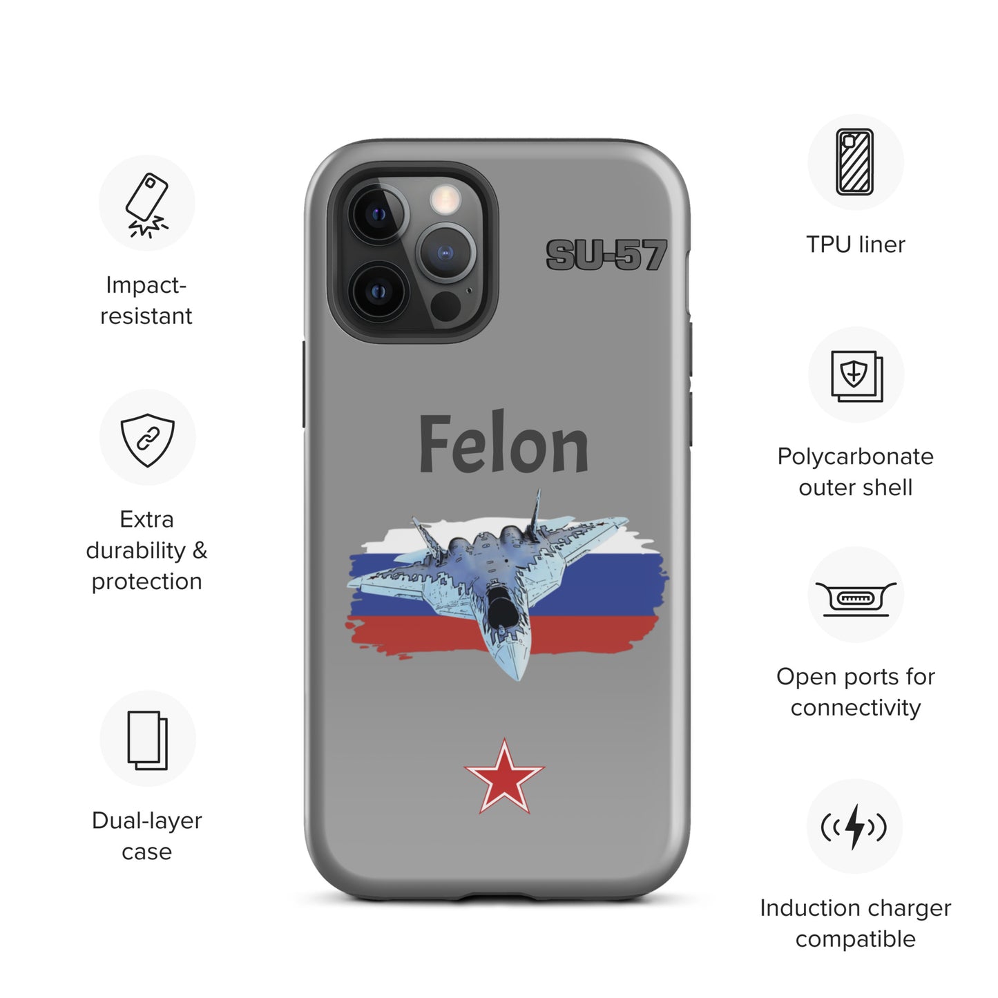 Felon Patriot iPhone Case (Without Quotes)