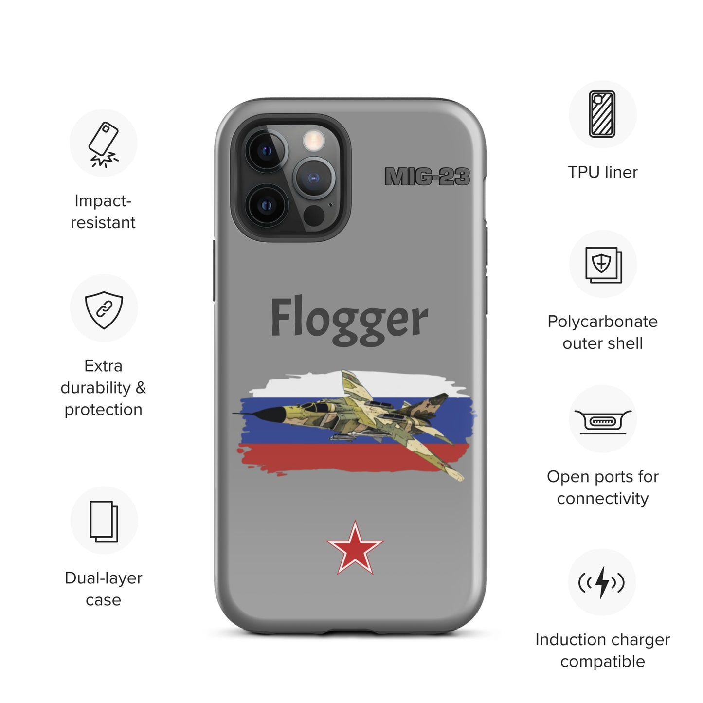 Flogger Patriot iPhone Case (Without Quotes)