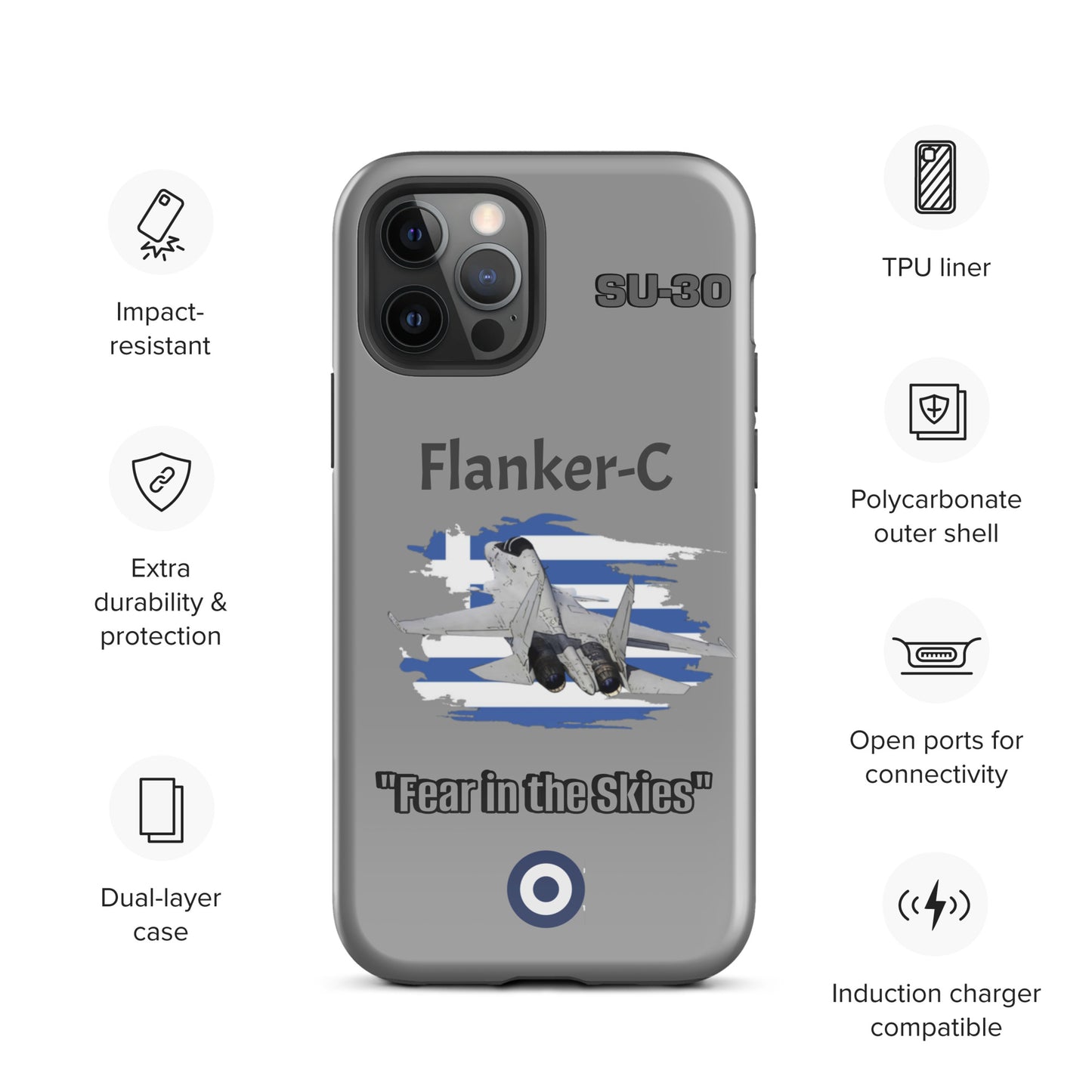 Greek Flanker Patriot iPhone Case