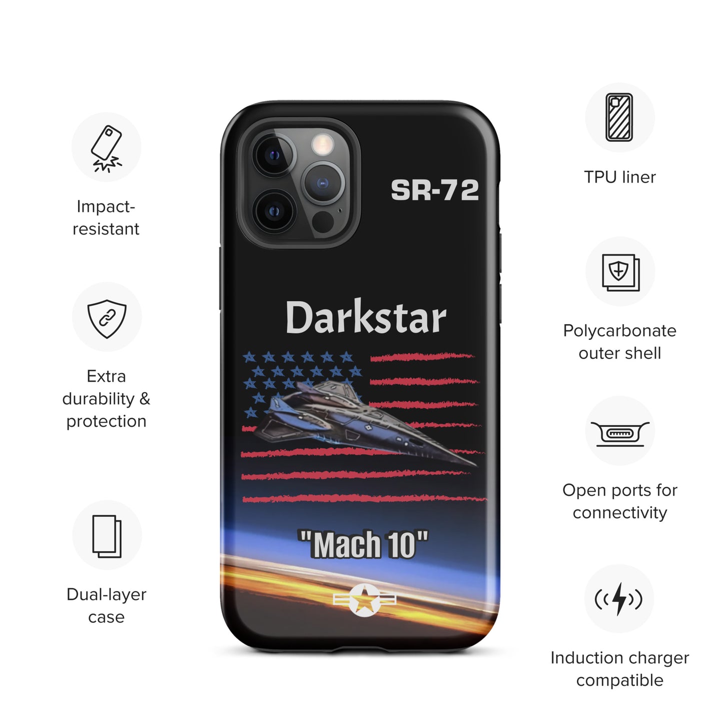 Darkstar Patriot iPhone Case
