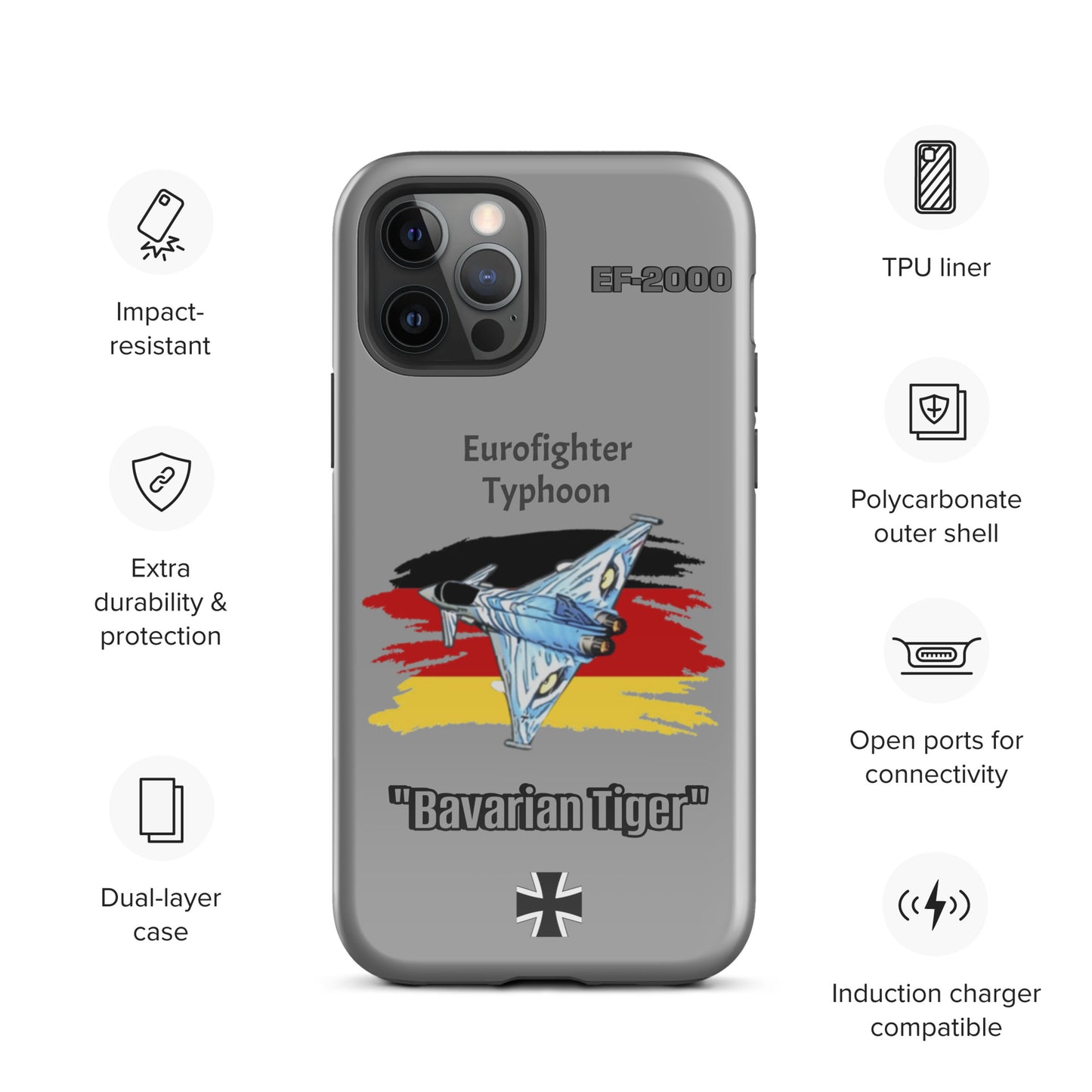 Bavarian Tiger Typhoon Patriot iPhone Case