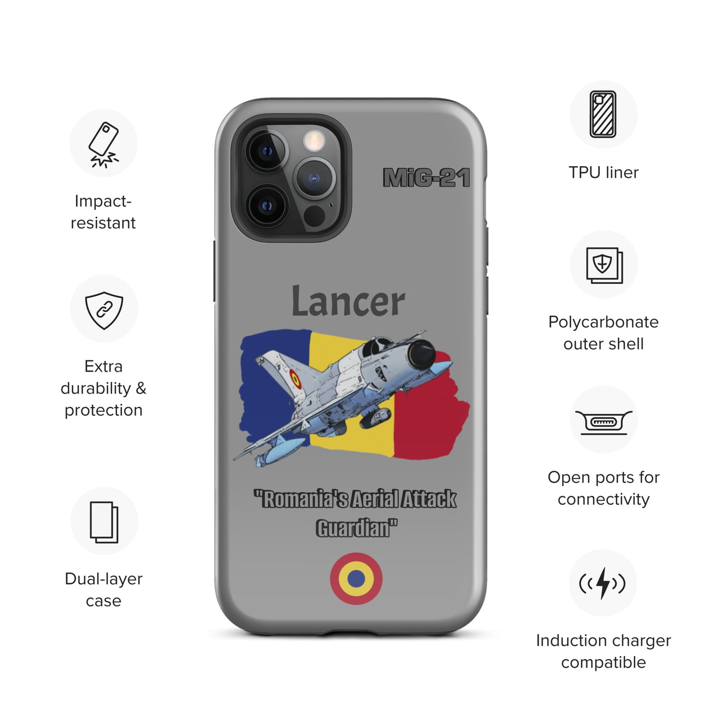 Romanian Lancer Patriot iPhone Case