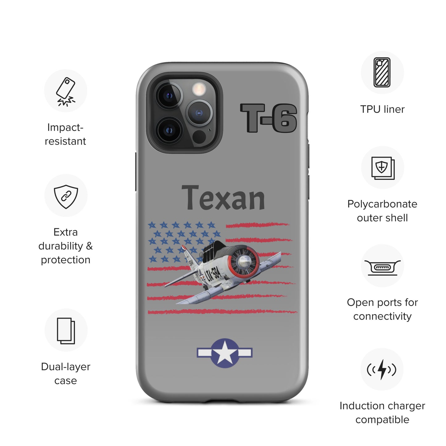 WWII Texan Patriot iPhone Case