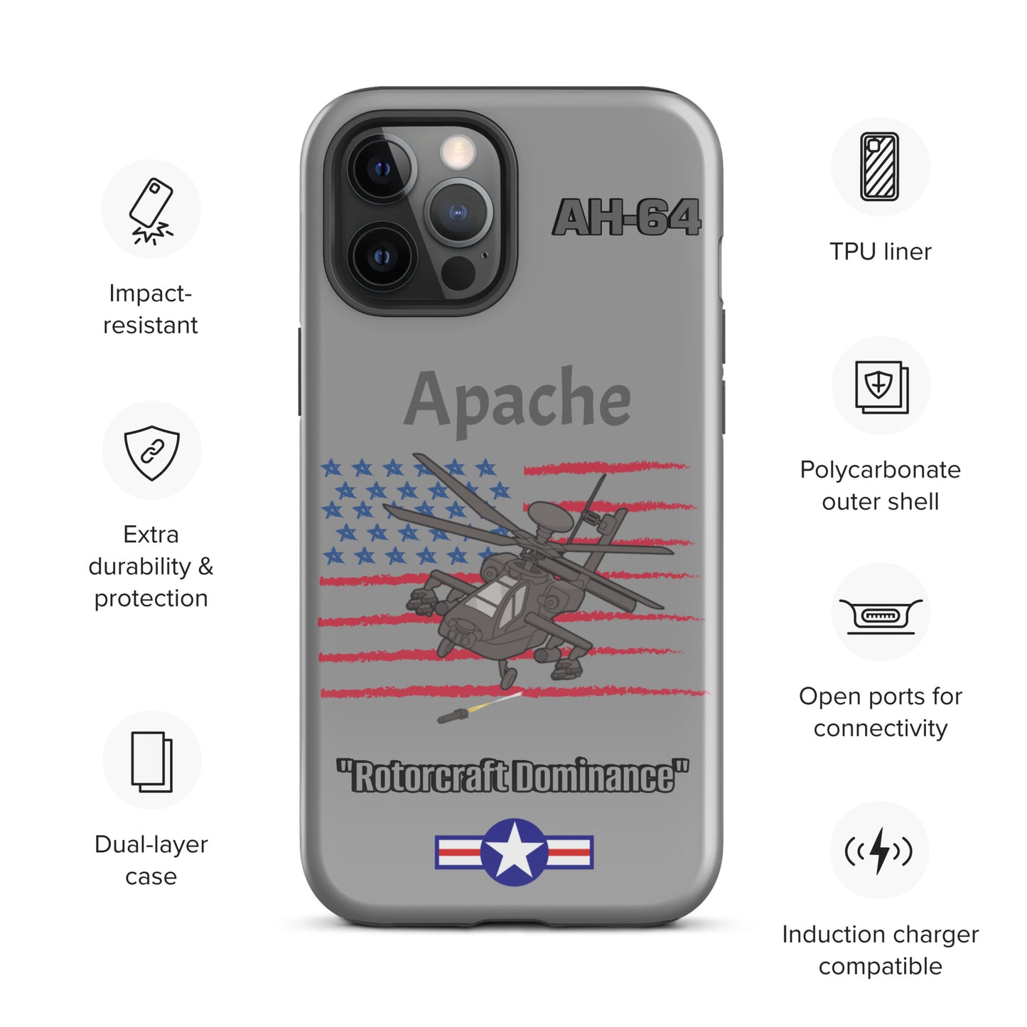 Apache Patriot iPhone Case