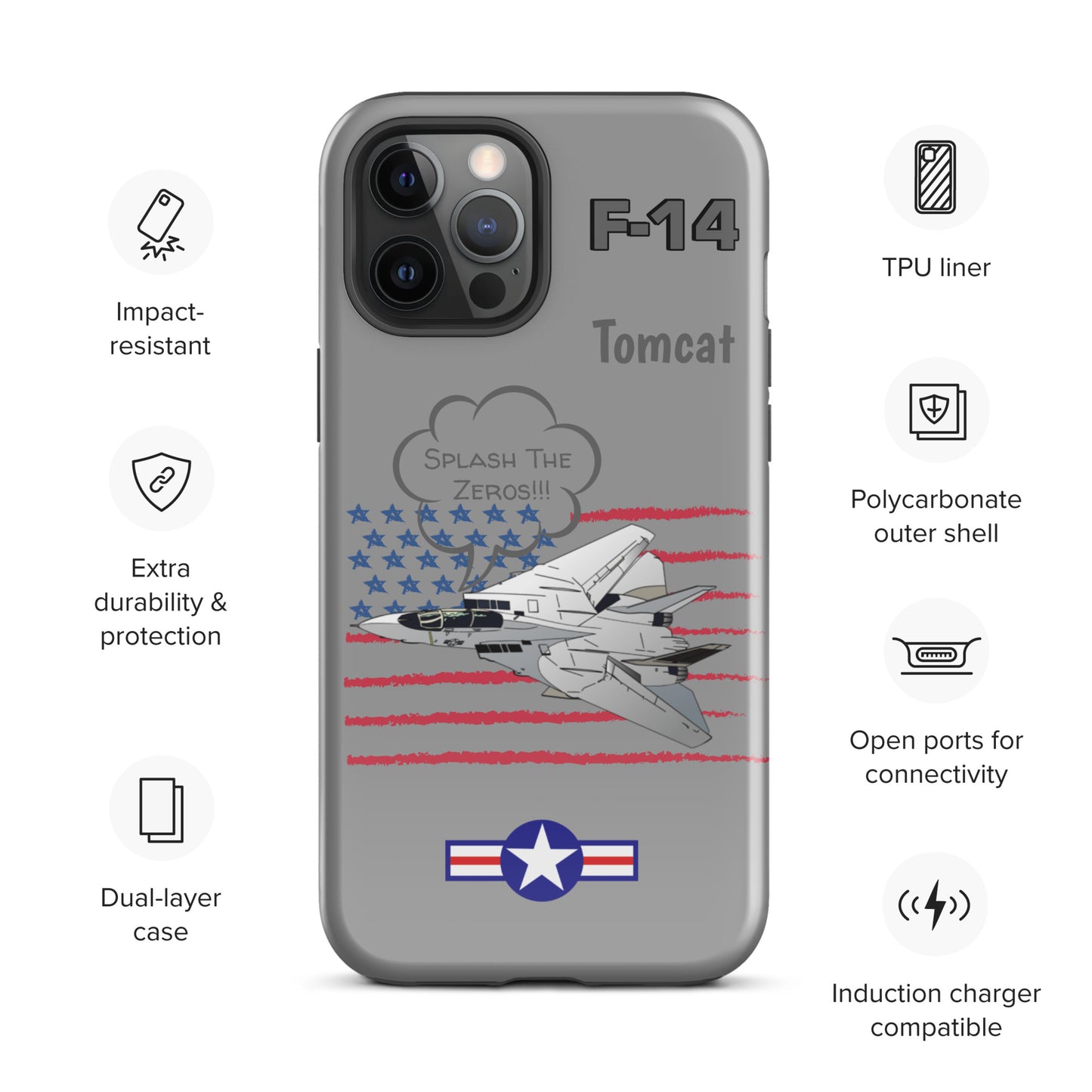 Patriot Tomcat iPhone Case (Without Quotes)