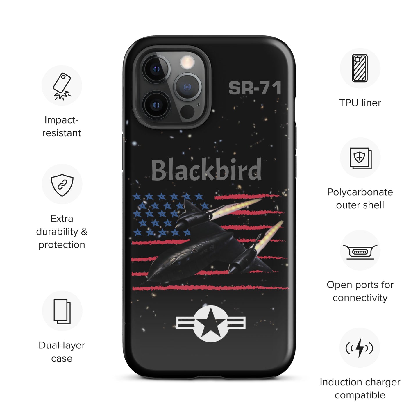 Blackbird Patriot iPhone Case (Without Quotes)