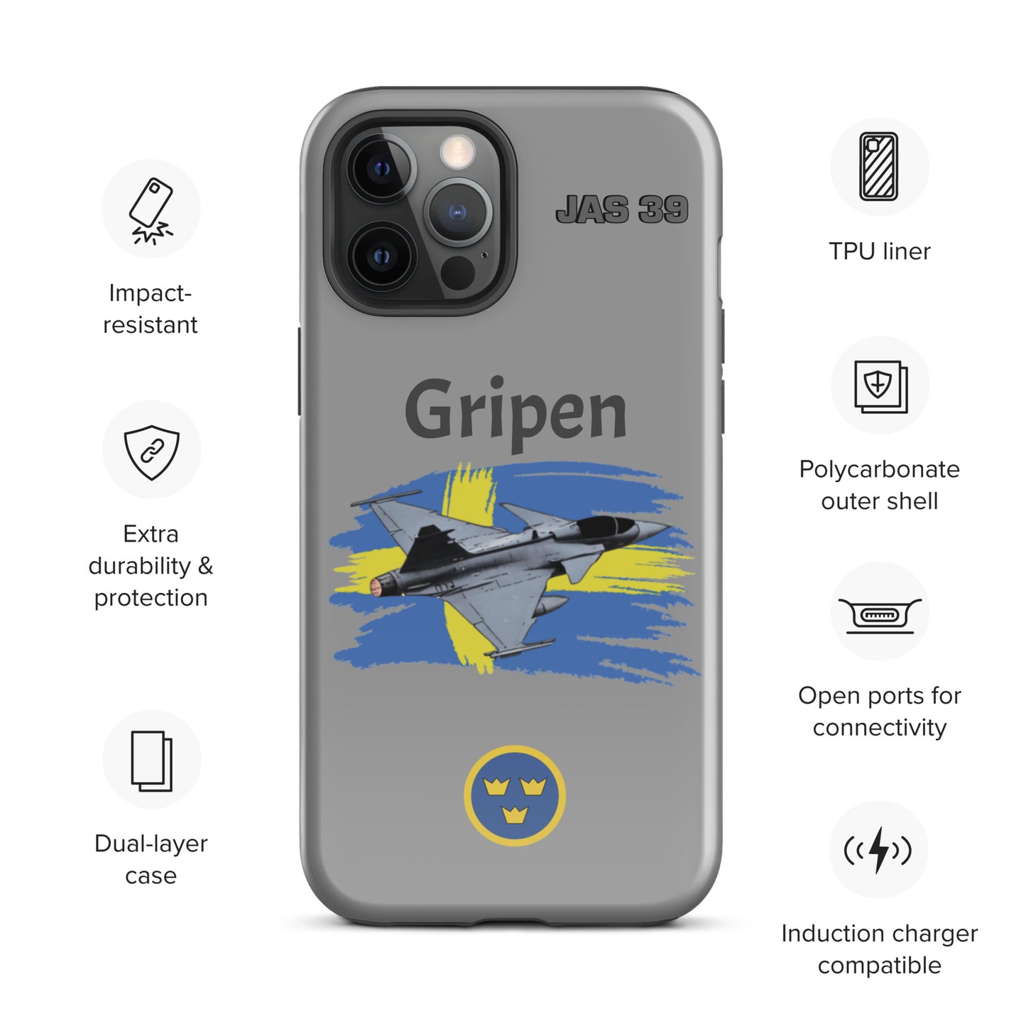Gripen Patriot iPhone Case (Without Quotes)
