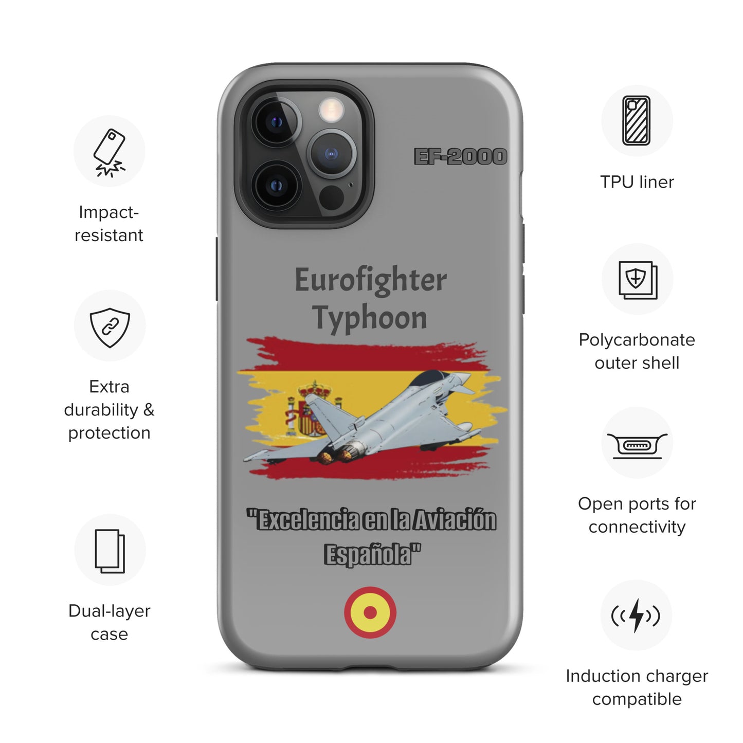 Spanish Typhoon Patriot iPhone Case