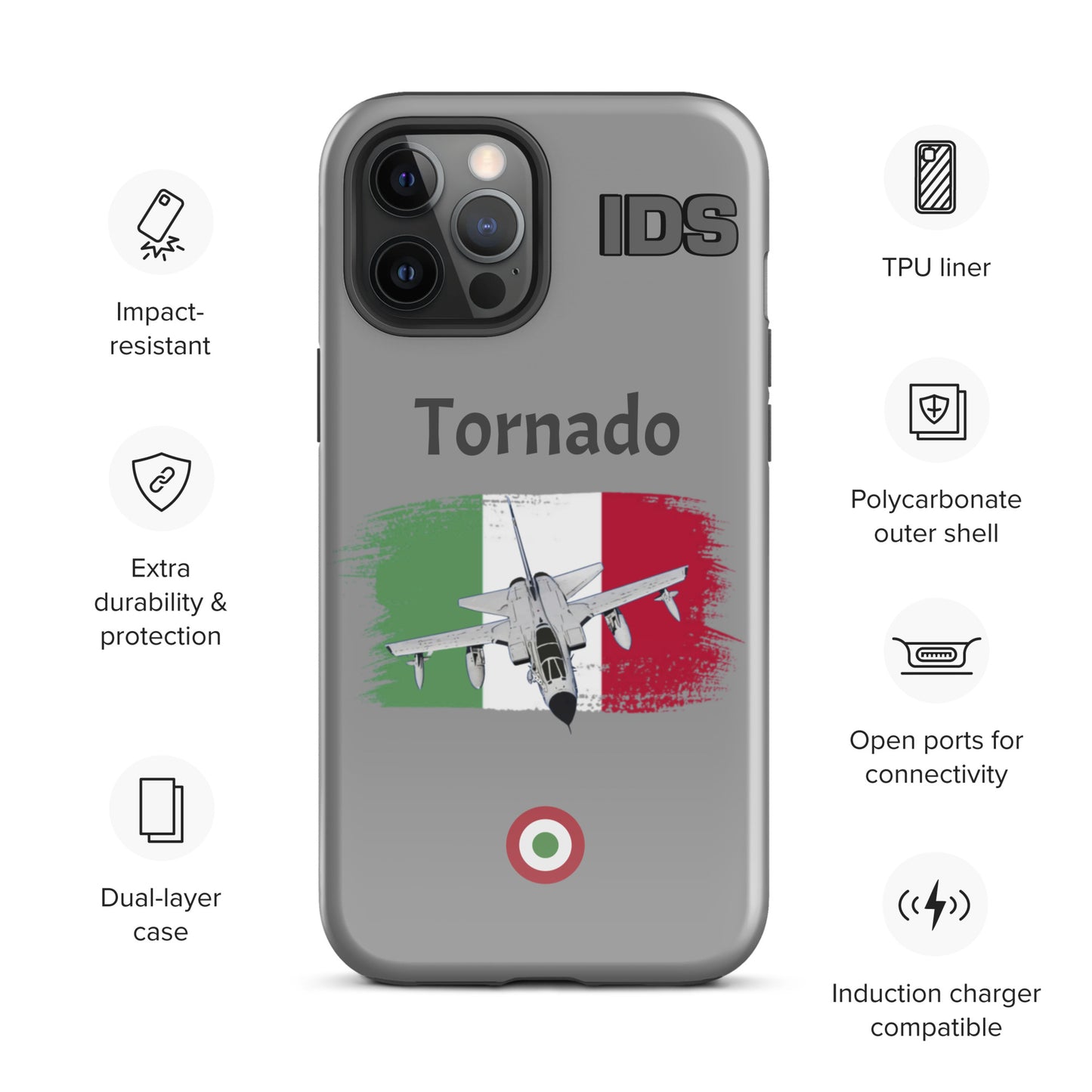 Italian Tornado Patriot iPhone Case (Without Quotes)
