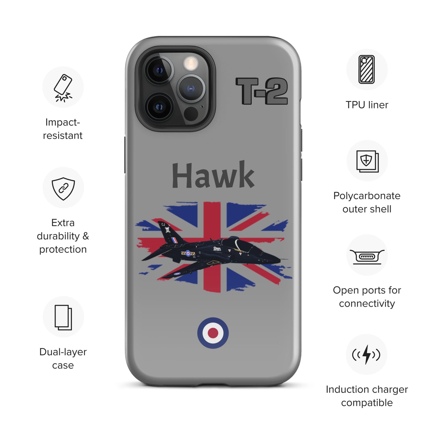 Hawk Patriot iPhone Case (Without Quotes)