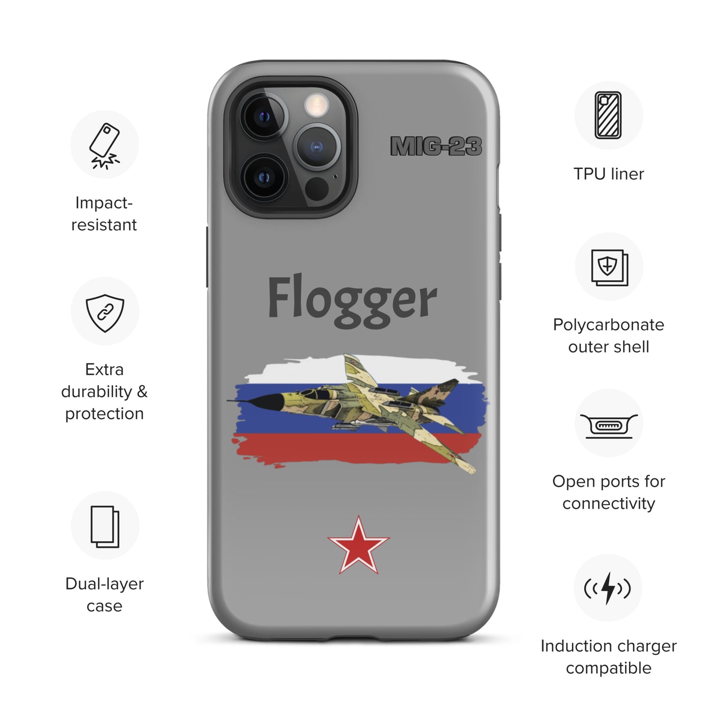 Flogger Patriot iPhone Case (Without Quotes)