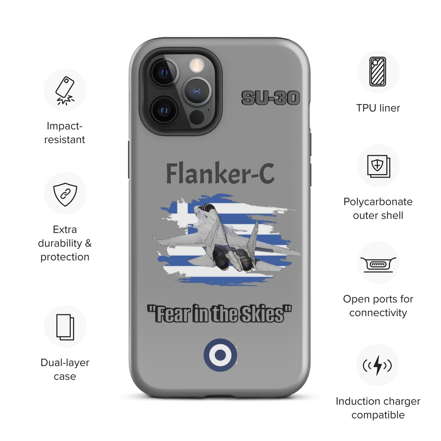 Greek Flanker Patriot iPhone Case
