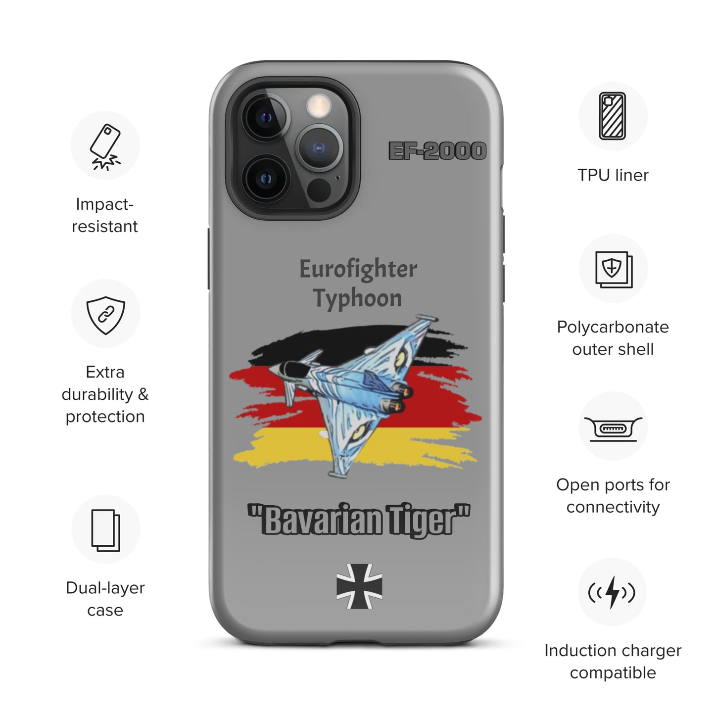 Bavarian Tiger Typhoon Patriot iPhone Case
