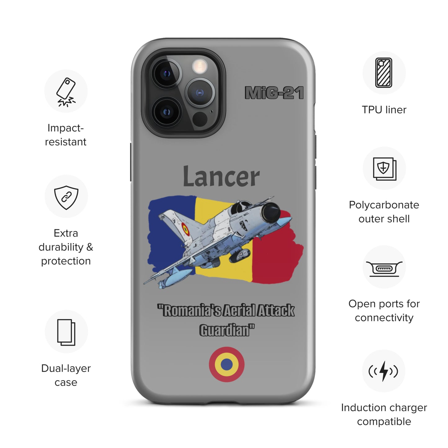 Romanian Lancer Patriot iPhone Case