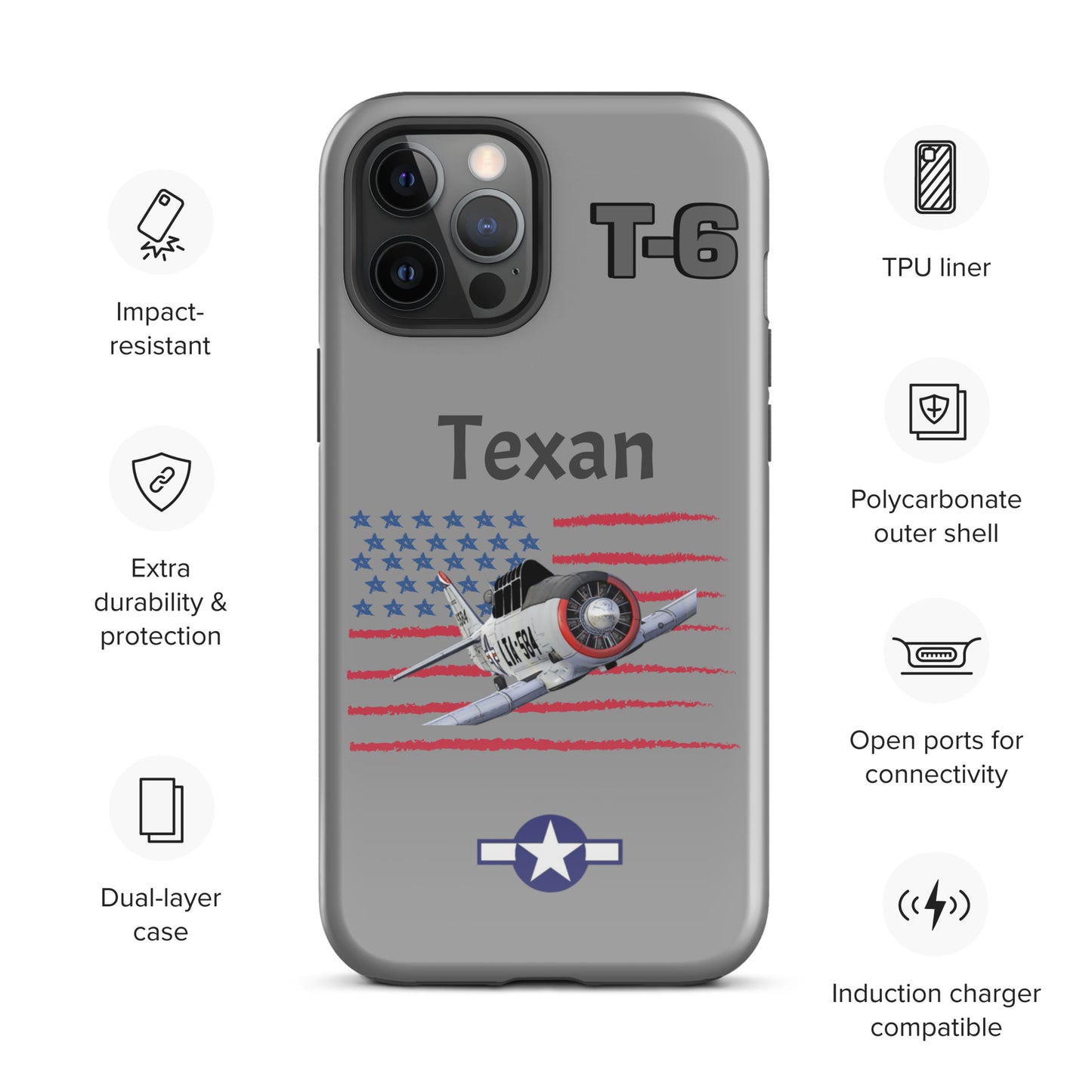 WWII Texan Patriot iPhone Case