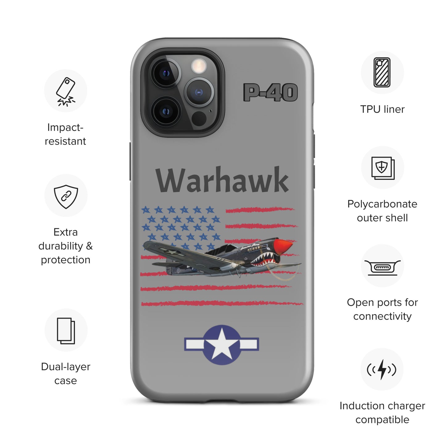 WWII Warhawk Patriot iPhone Case