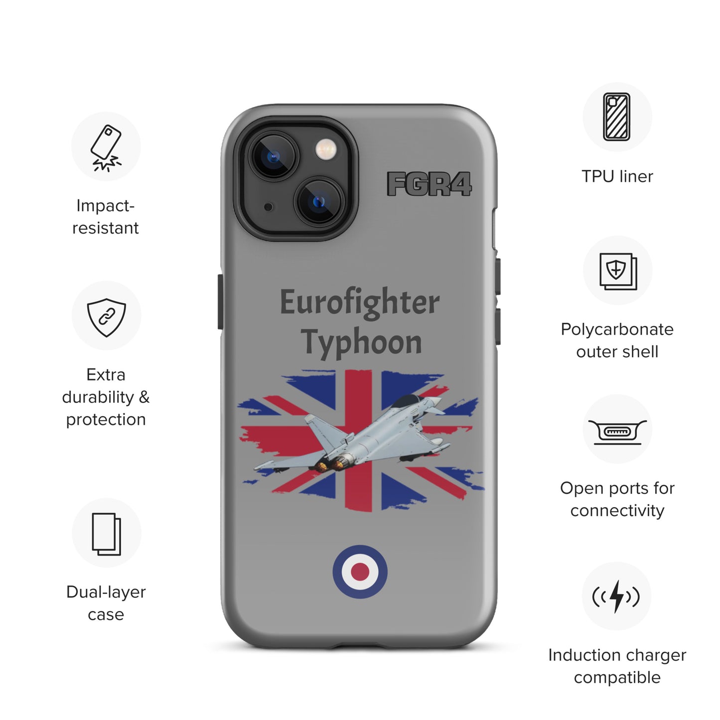 Typhoon Patriot iPhone Case (Without Quotes)