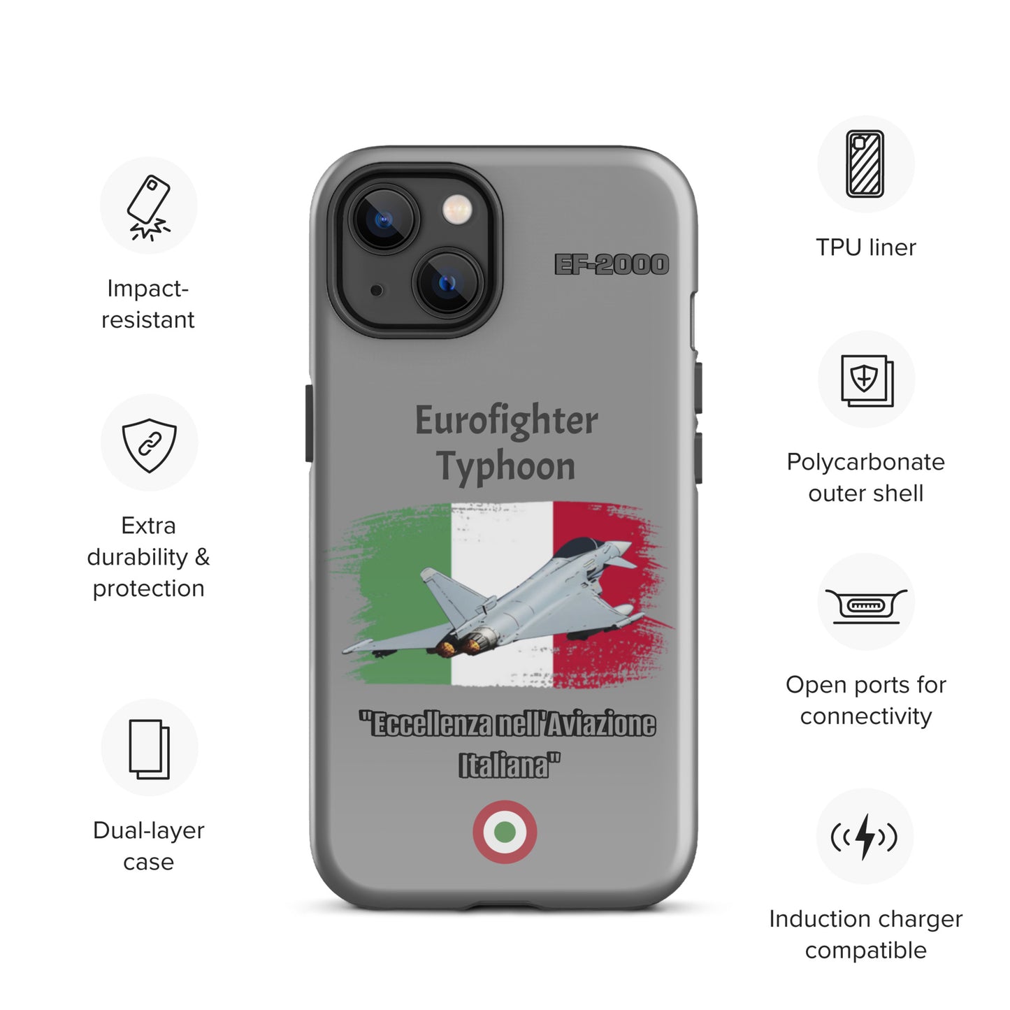 Italian Typhoon Patriot iPhone Case