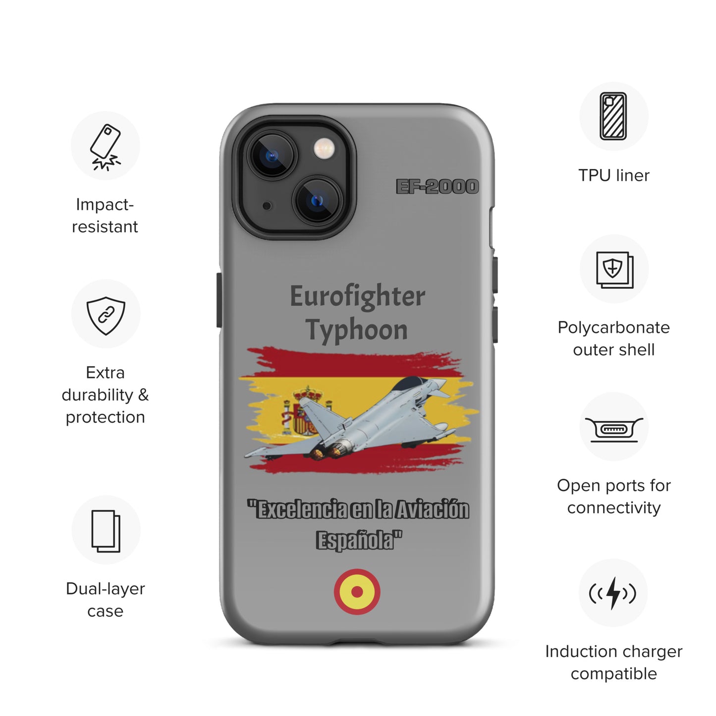 Spanish Typhoon Patriot iPhone Case