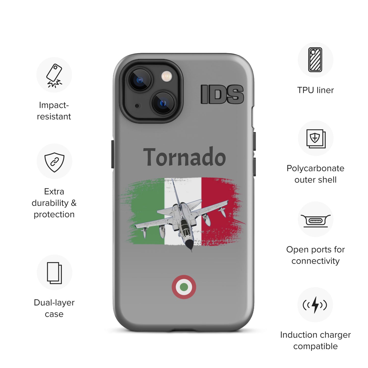 Italian Tornado Patriot iPhone Case (Without Quotes)