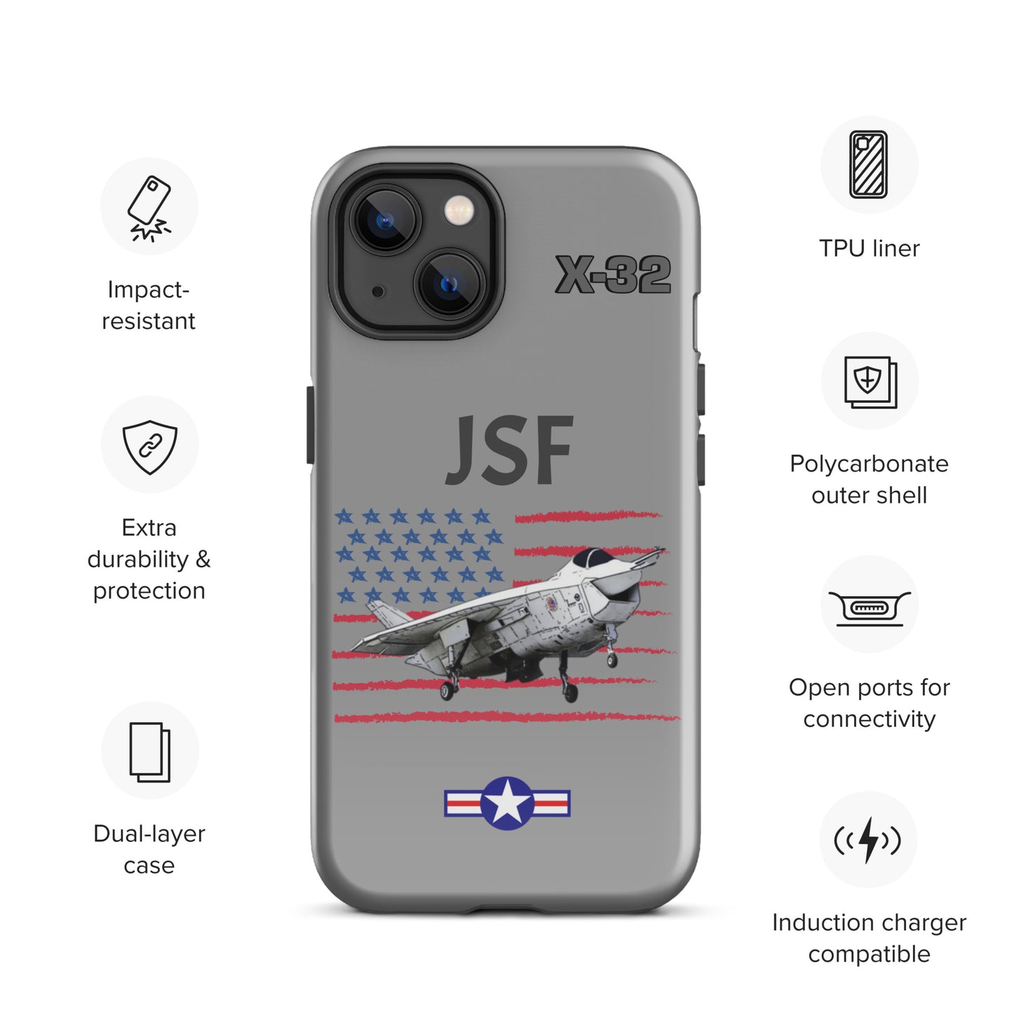 JSF Patriot iPhone Case (Without Quotes)