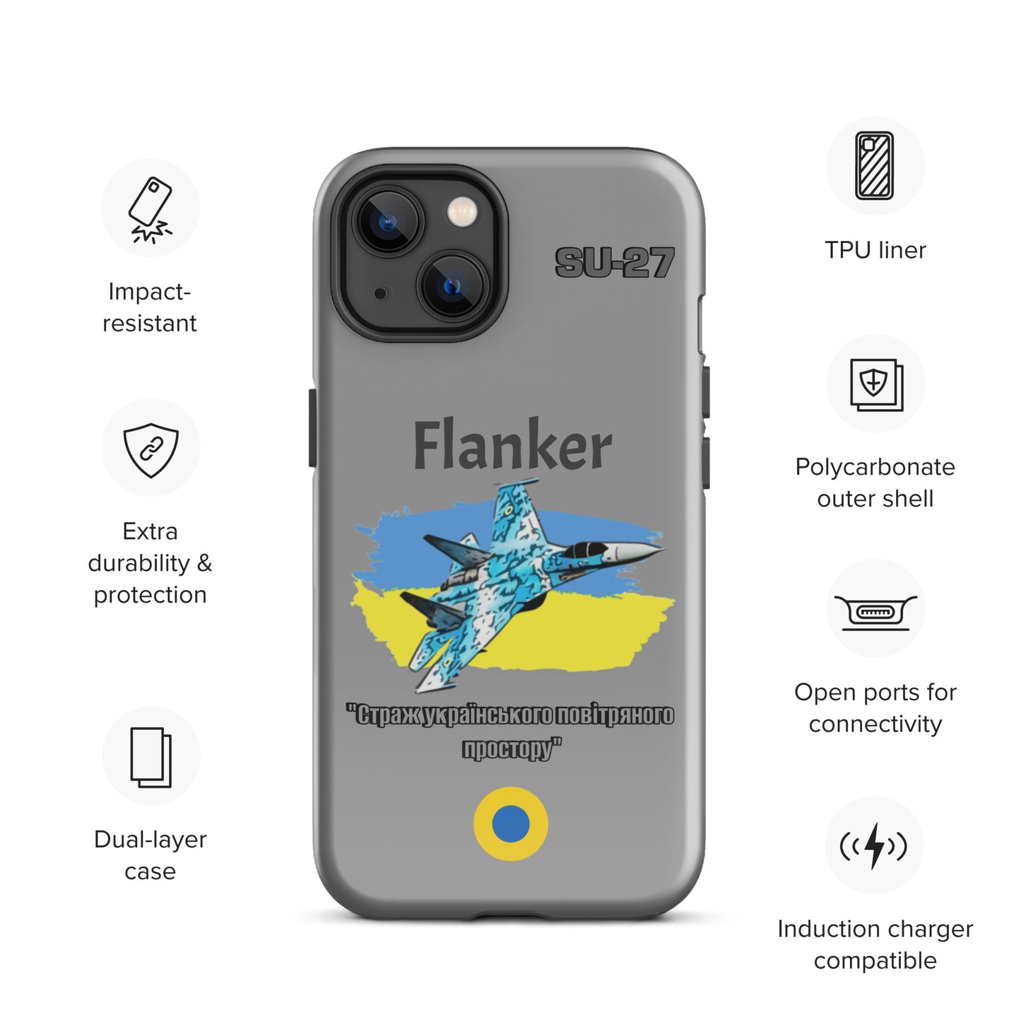 Ukrainian Flanker Patriot iPhone Case