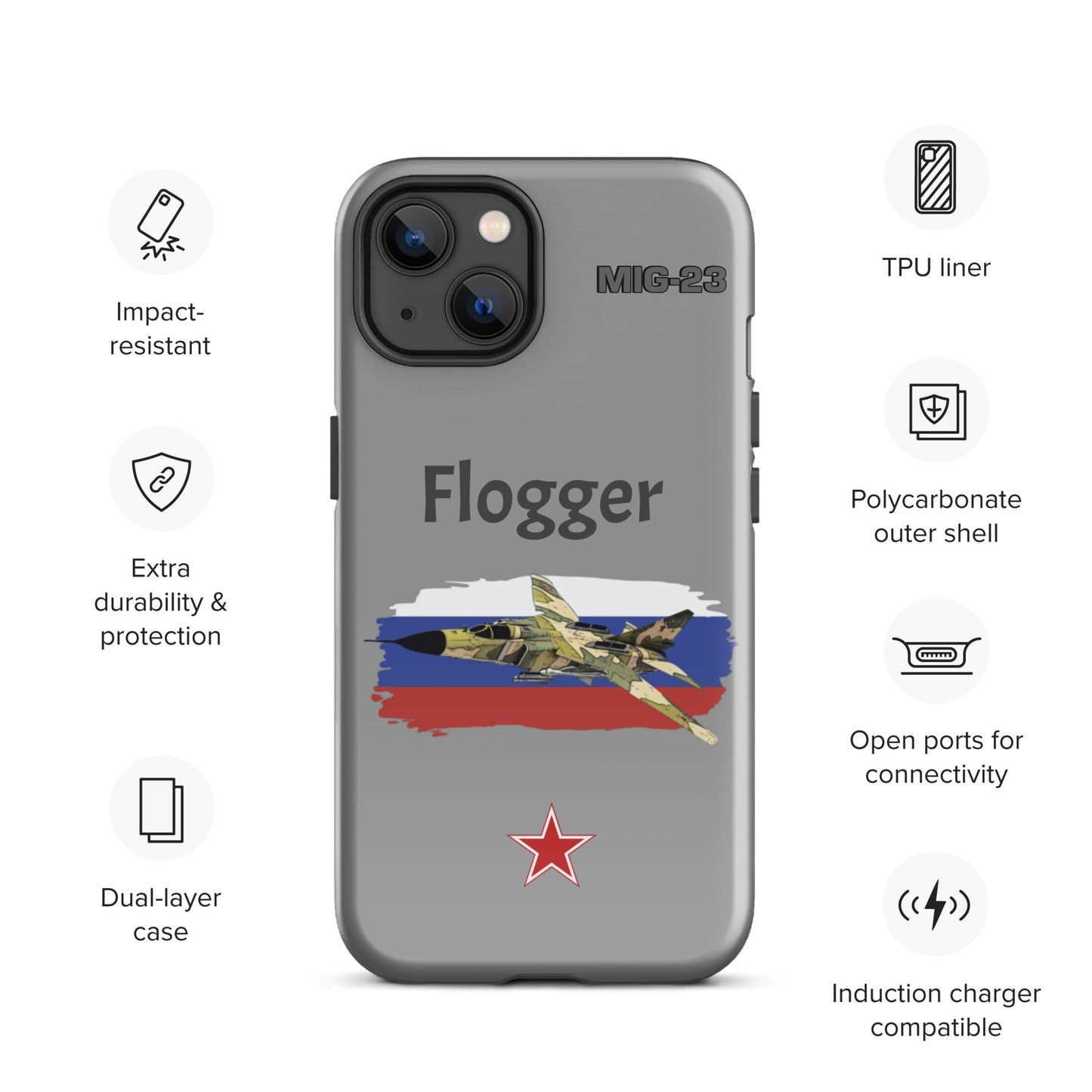 Flogger Patriot iPhone Case (Without Quotes)