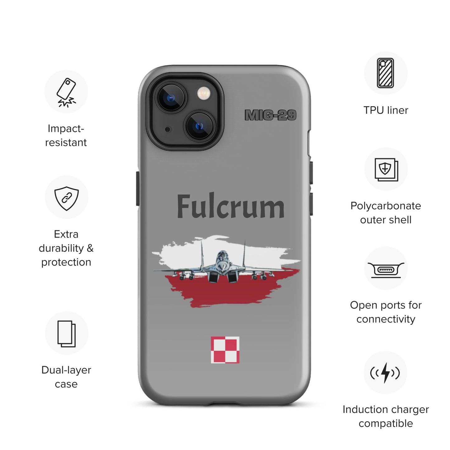 Poland Fulcrum Patriot iPhone Case (Without Quotes)