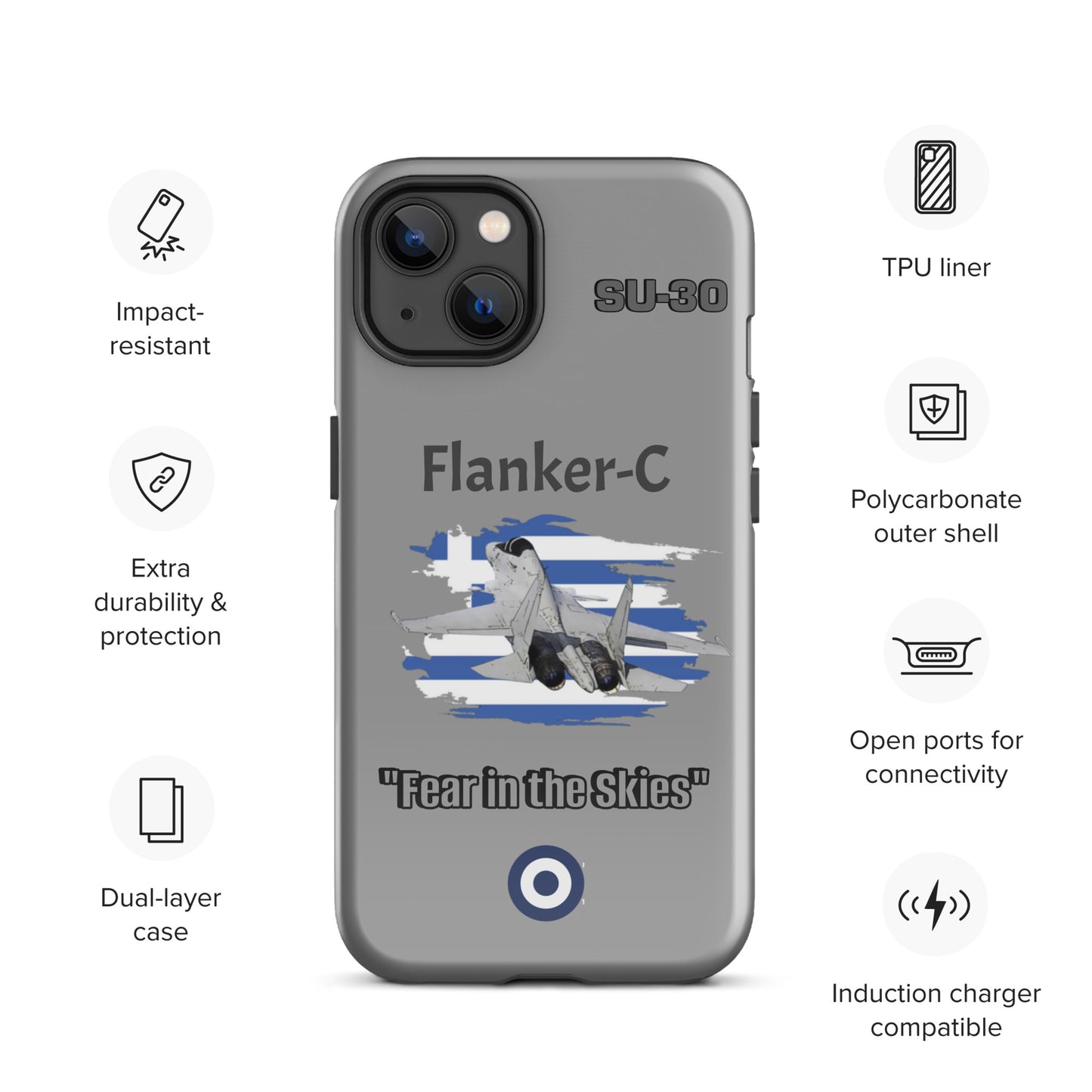 Greek Flanker Patriot iPhone Case