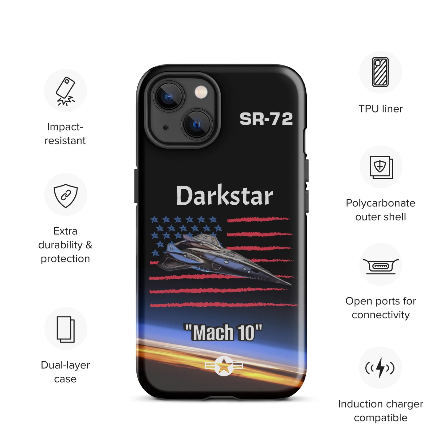 Darkstar Patriot iPhone Case