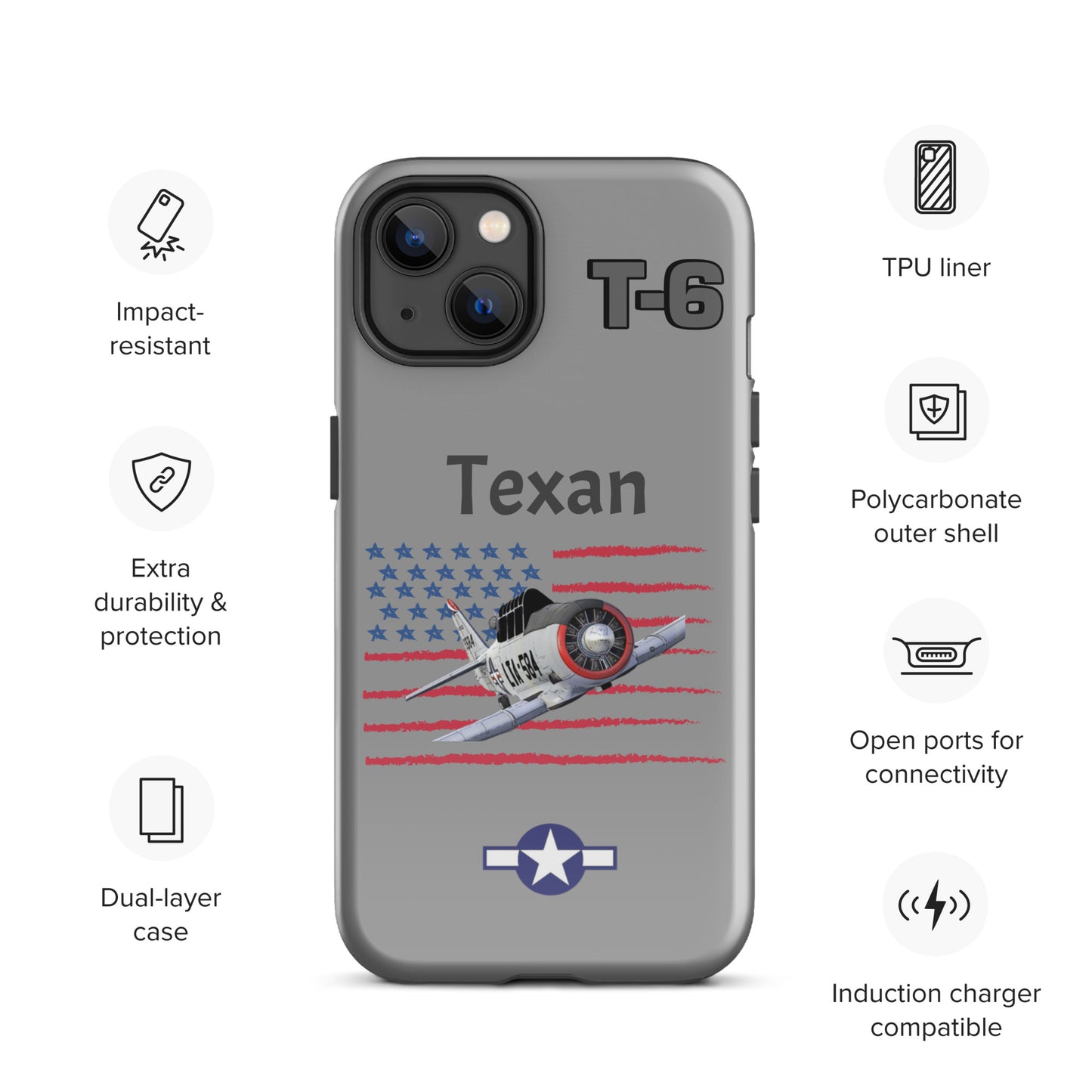WWII Texan Patriot iPhone Case