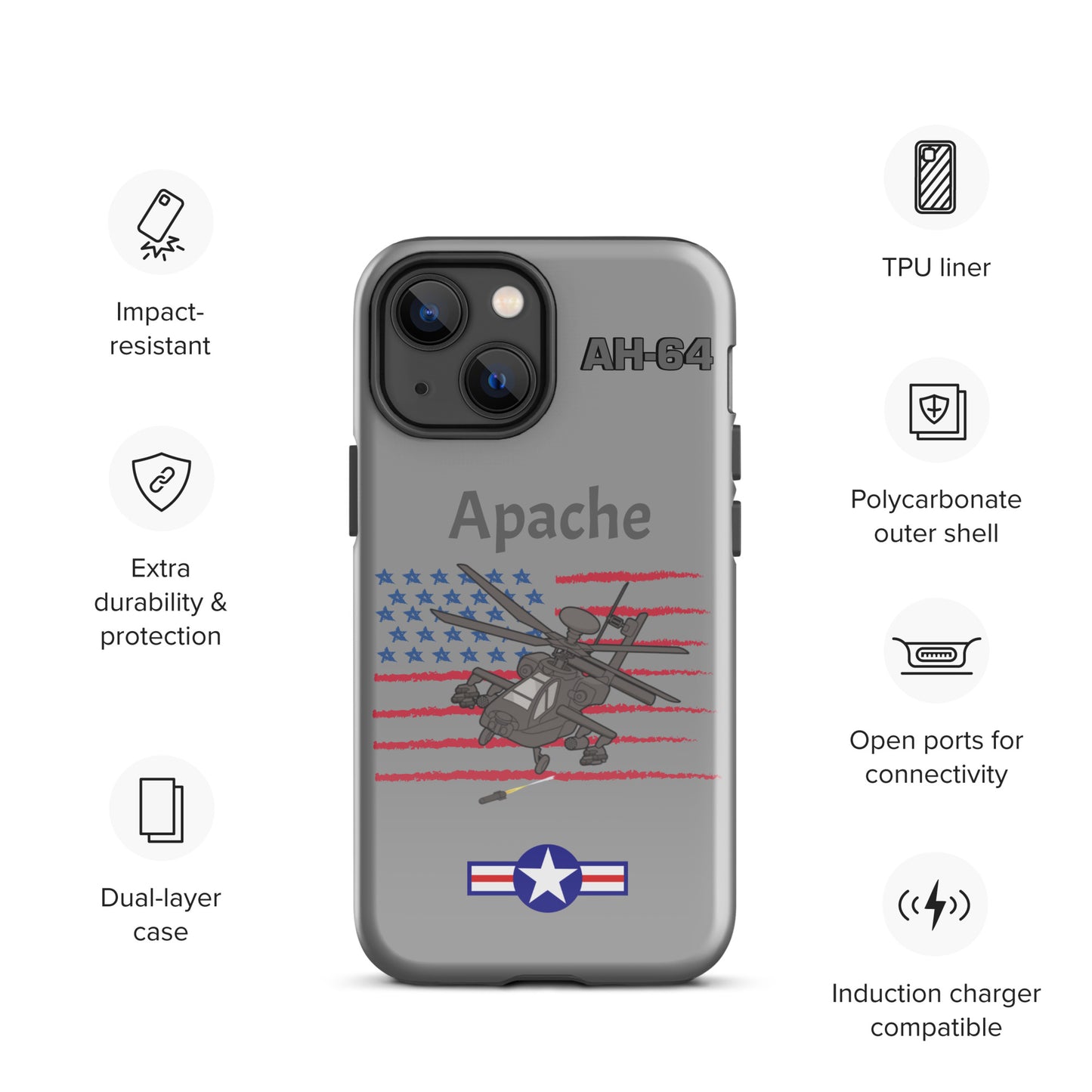 Apache Patriot iPhone Case (Without Quotes)