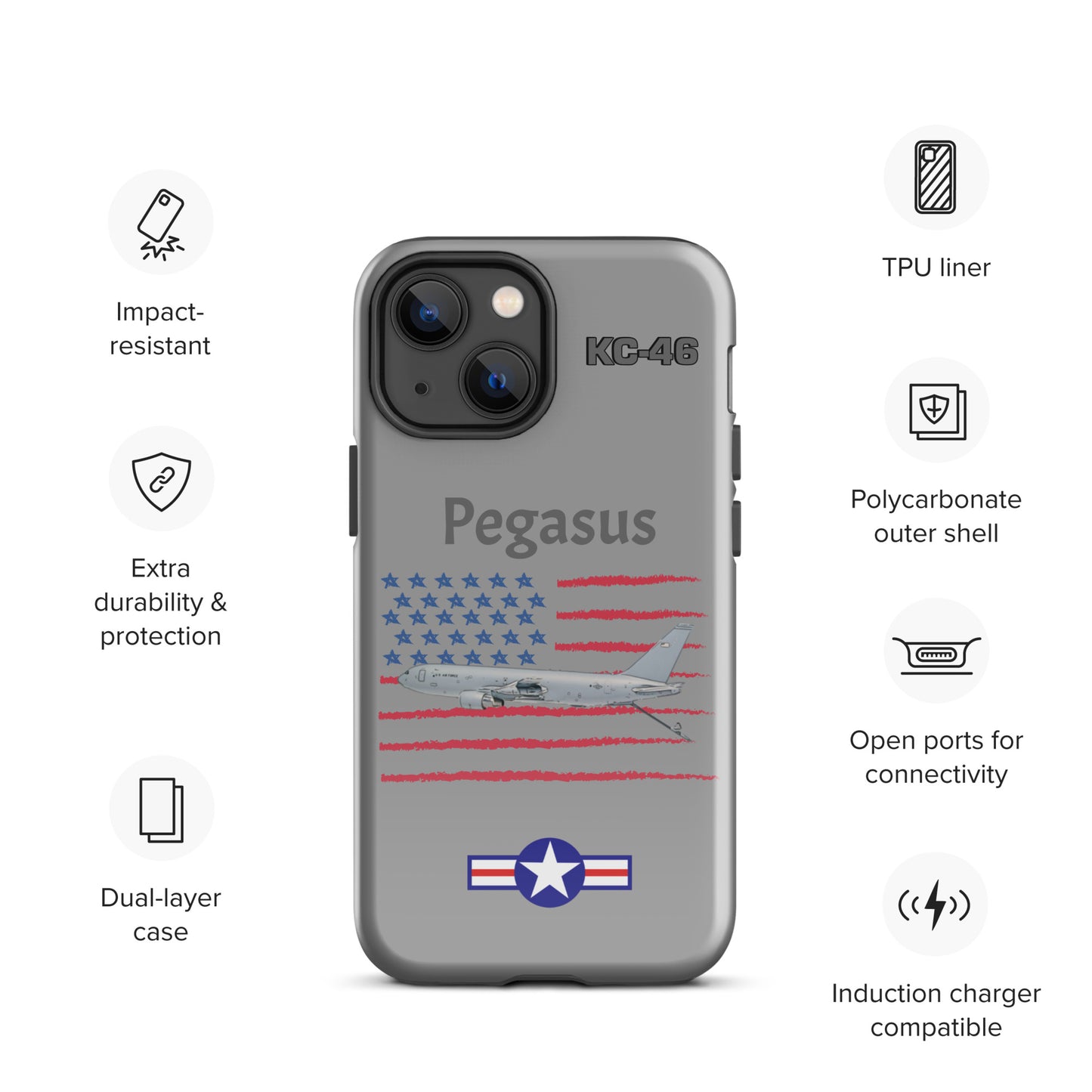 Pegasus Patriot iPhone Case (Without Quotes)