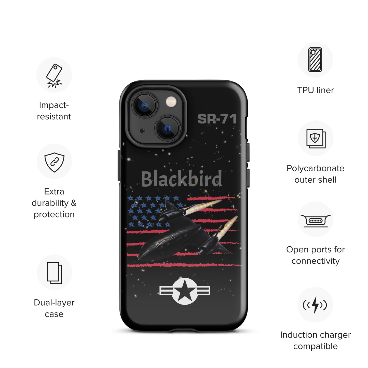 Blackbird Patriot iPhone Case (Without Quotes)