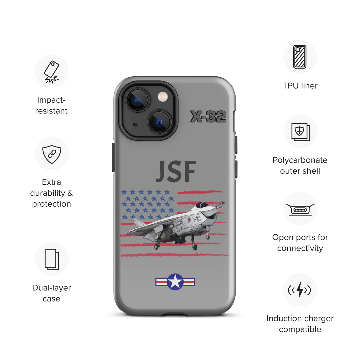 JSF Patriot iPhone Case (Without Quotes)