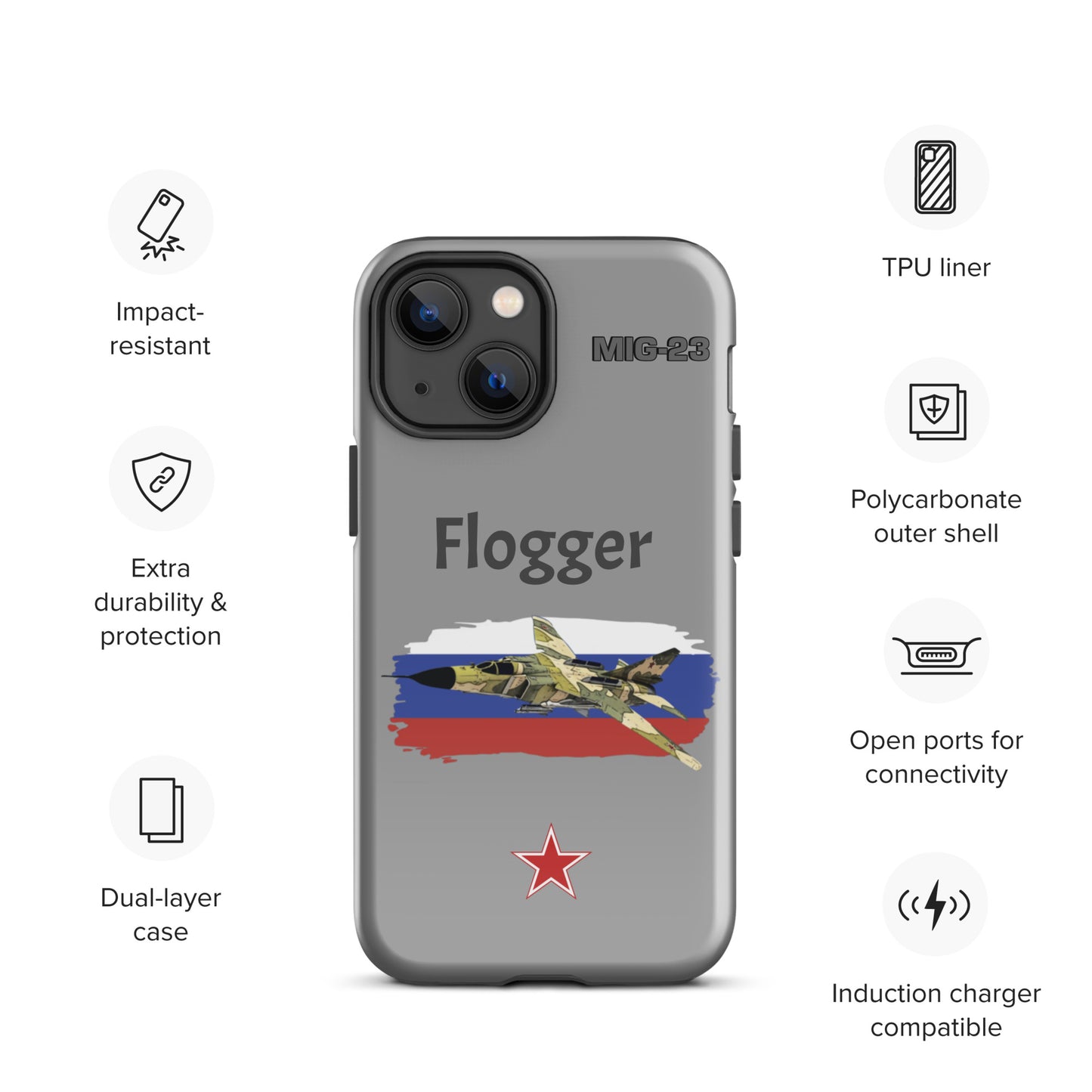 Flogger Patriot iPhone Case (Without Quotes)