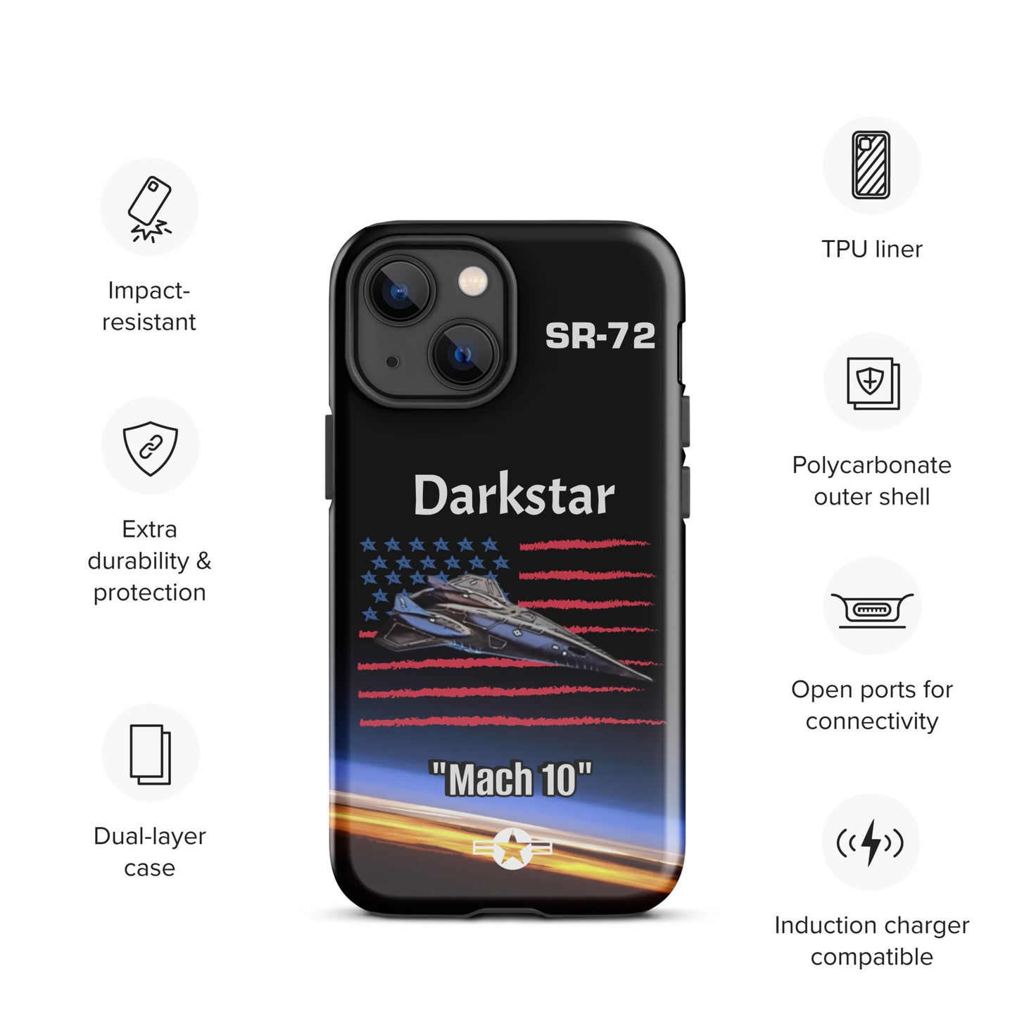 Darkstar Patriot iPhone Case