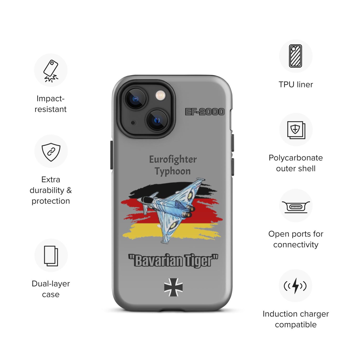 Bavarian Tiger Typhoon Patriot iPhone Case