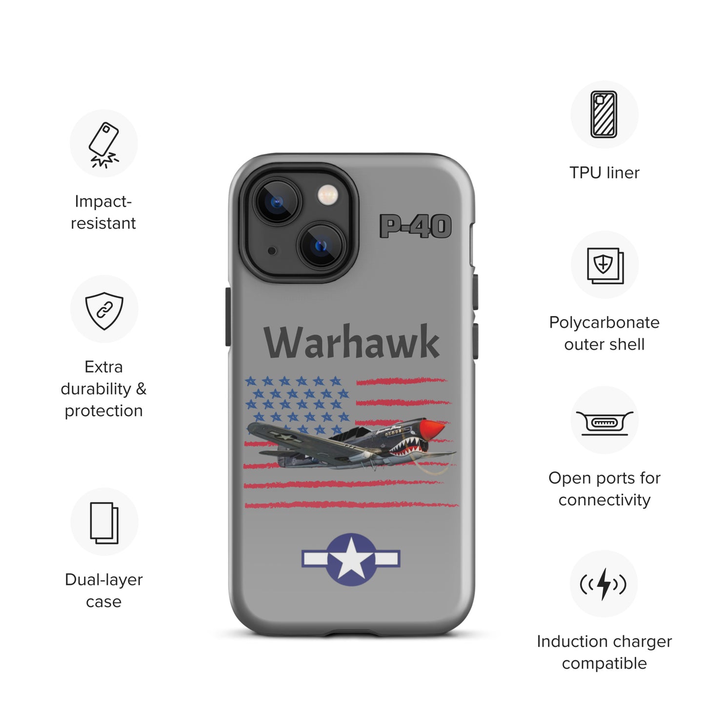 WWII Warhawk Patriot iPhone Case