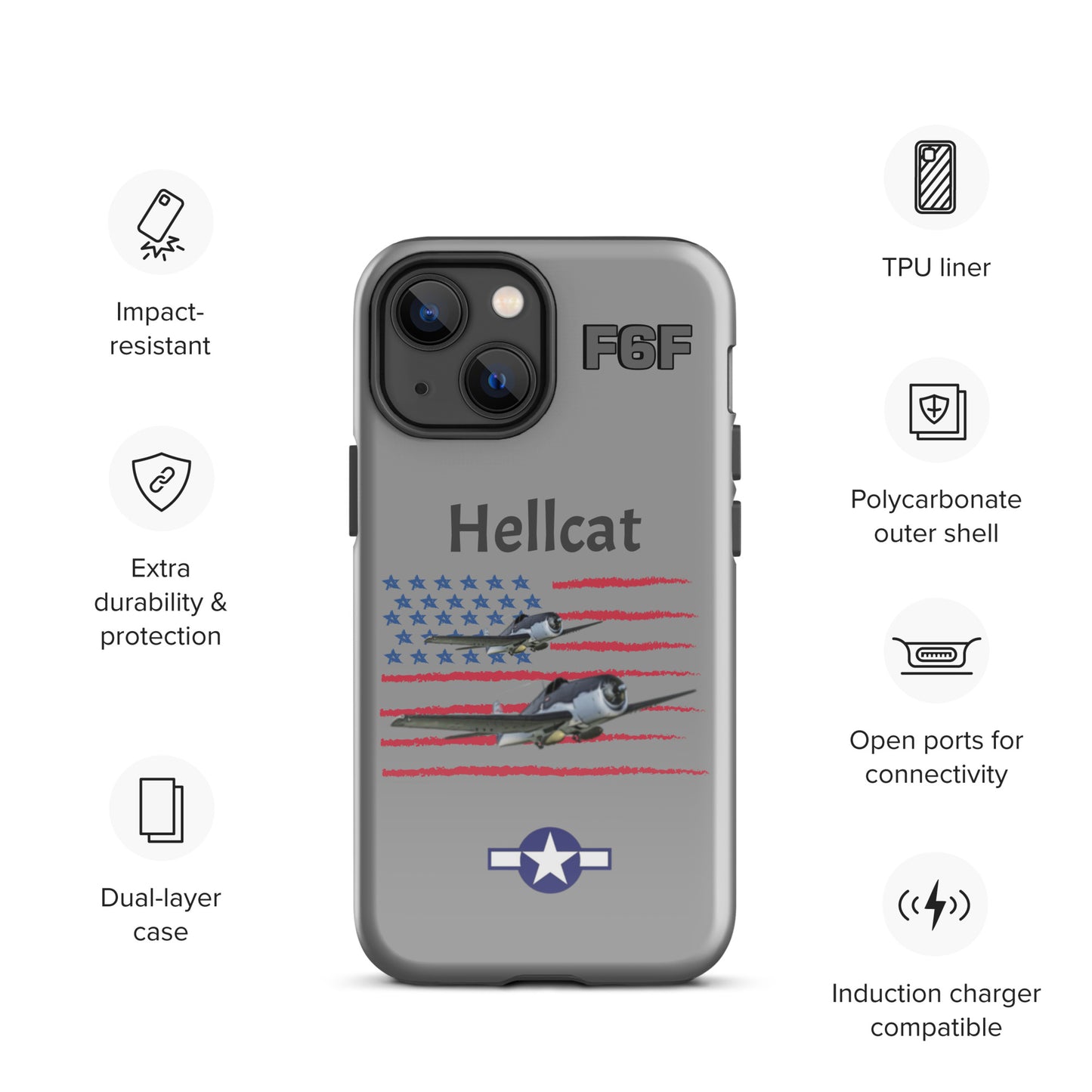 WWII Hellcat Patriot iPhone Case