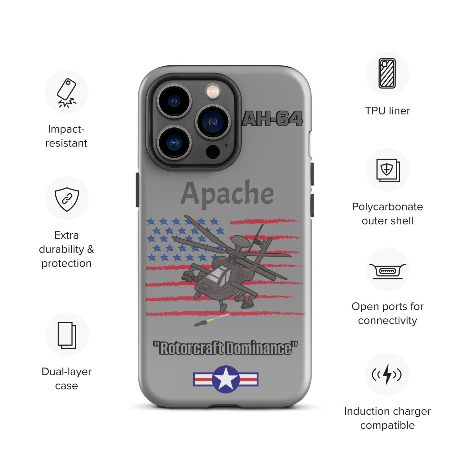 Apache Patriot iPhone Case