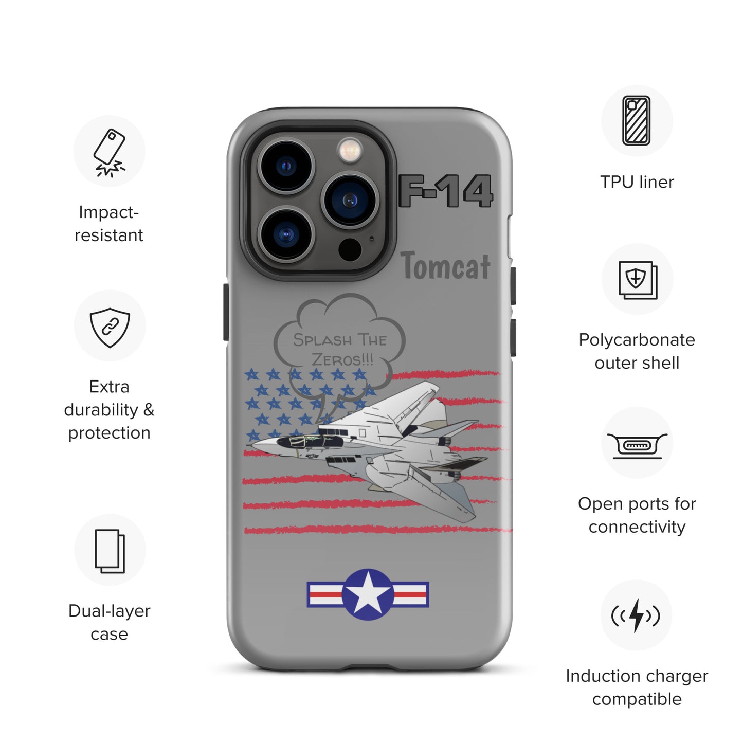 Patriot Tomcat iPhone Case (Without Quotes)