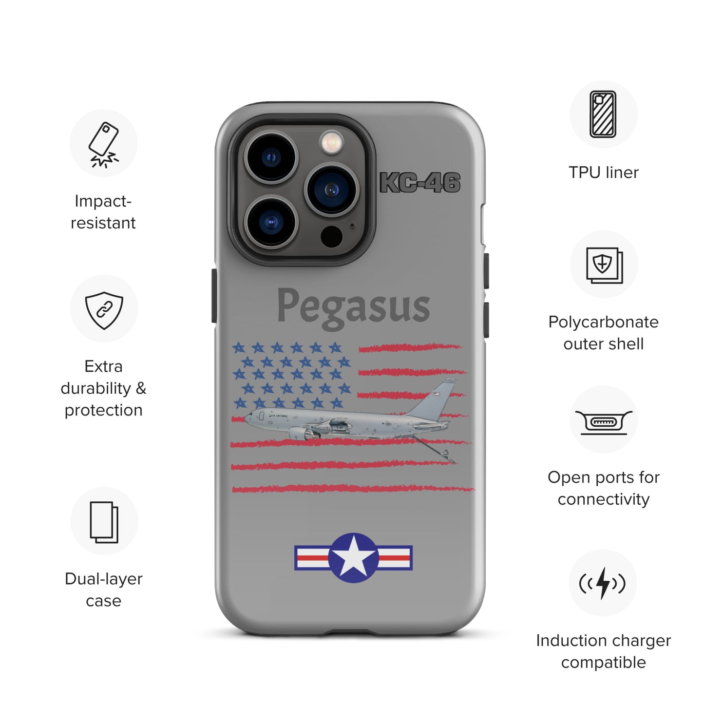 Pegasus Patriot iPhone Case (Without Quotes)