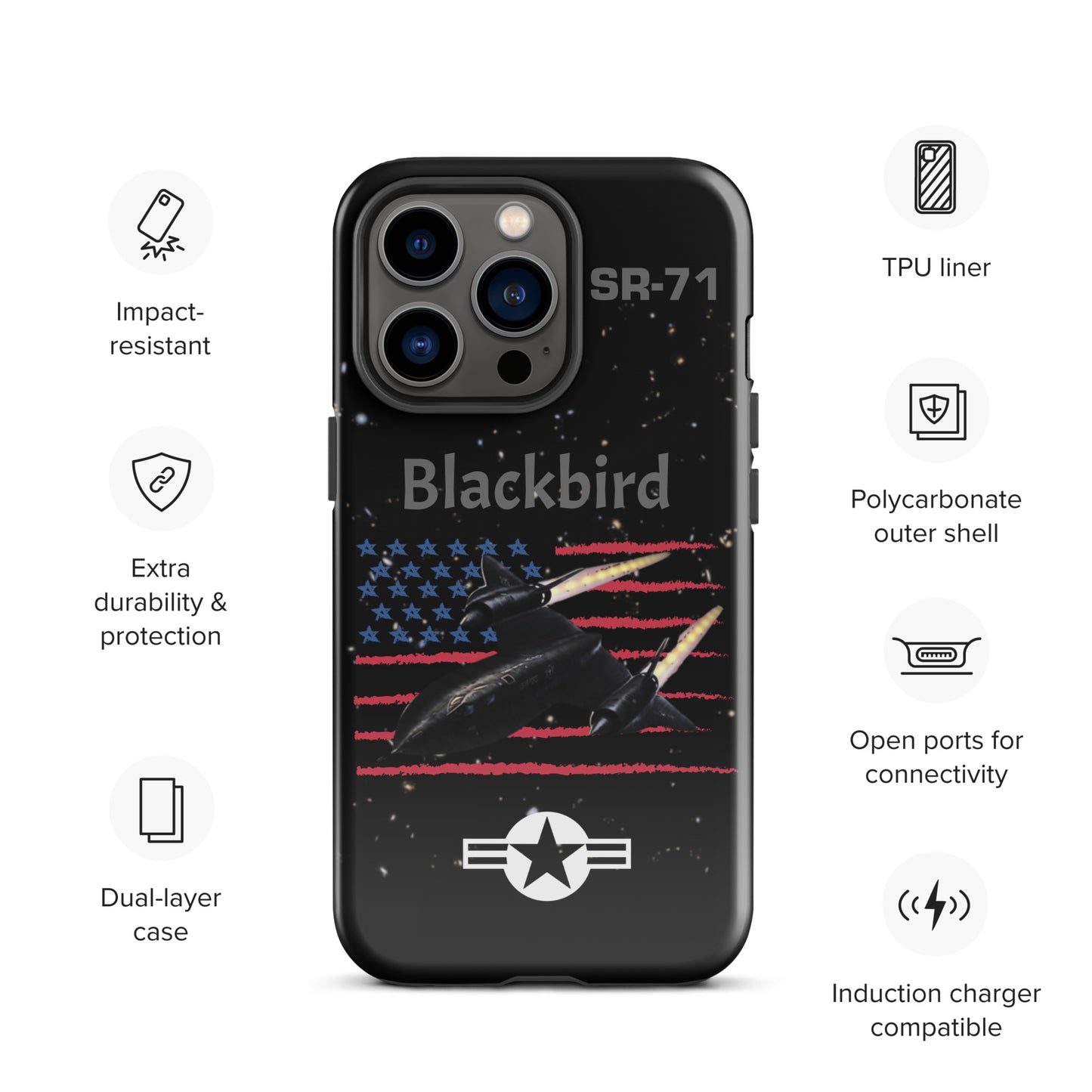 Blackbird Patriot iPhone Case (Without Quotes)