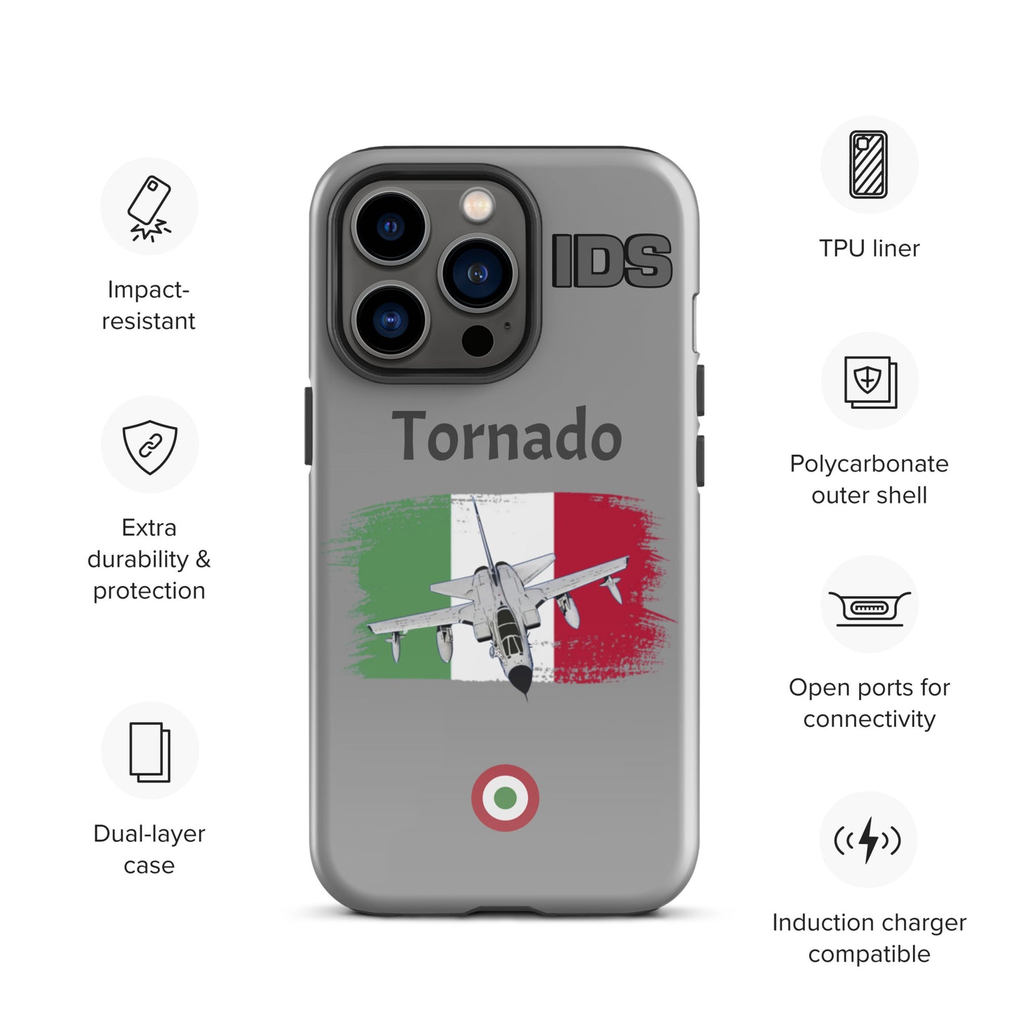Italian Tornado Patriot iPhone Case (Without Quotes)
